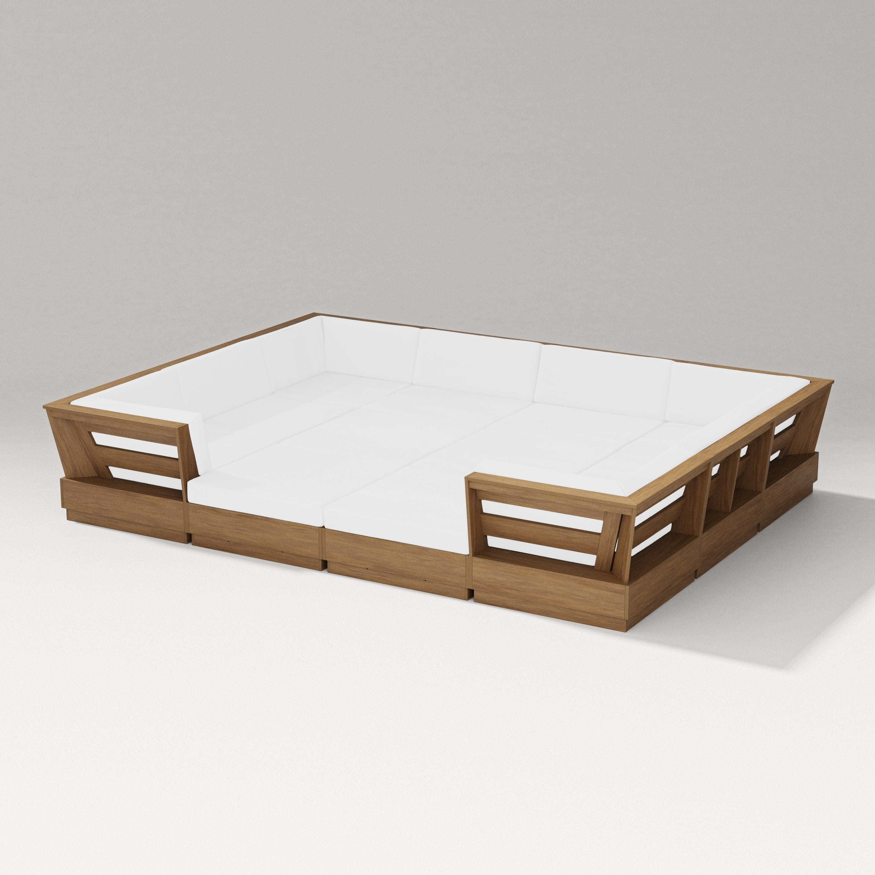 PW Designer Series Elevate 12-Piece Pit Sectional in Natural / Natural