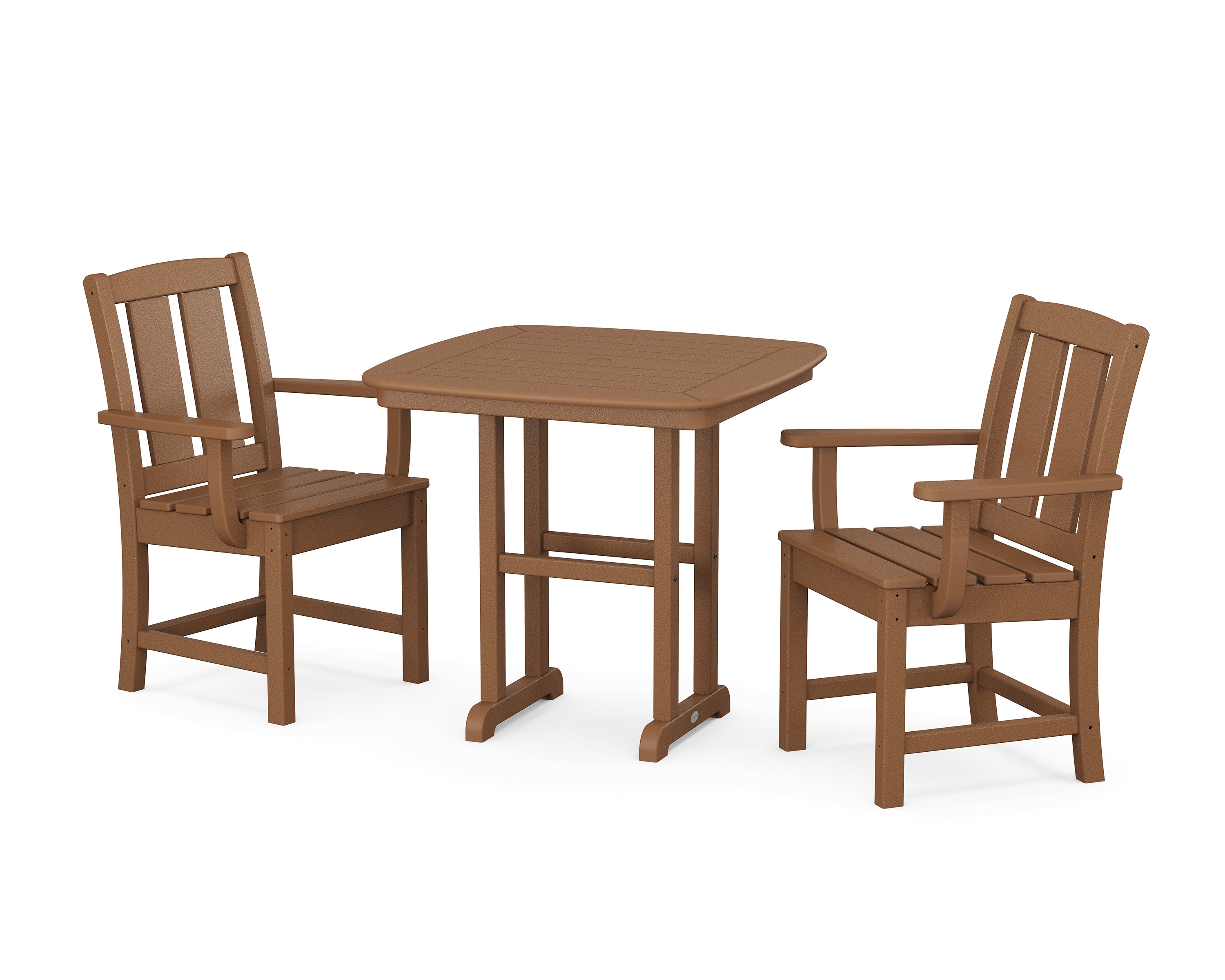 POLYWOOD Mission 3-Piece Dining Set in Teak