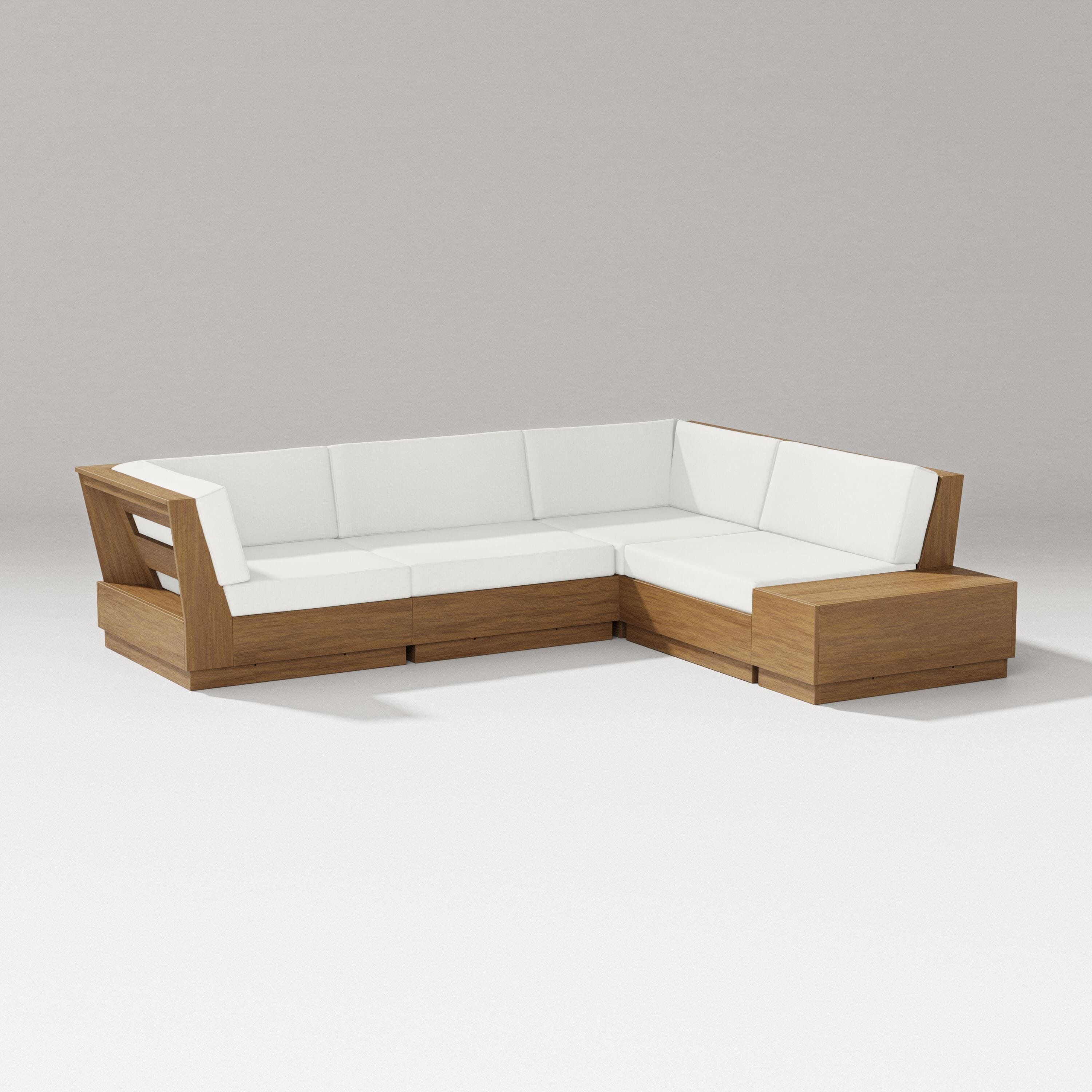PW Designer Series Elevate Corner Sectional in Natural / Natural Linen