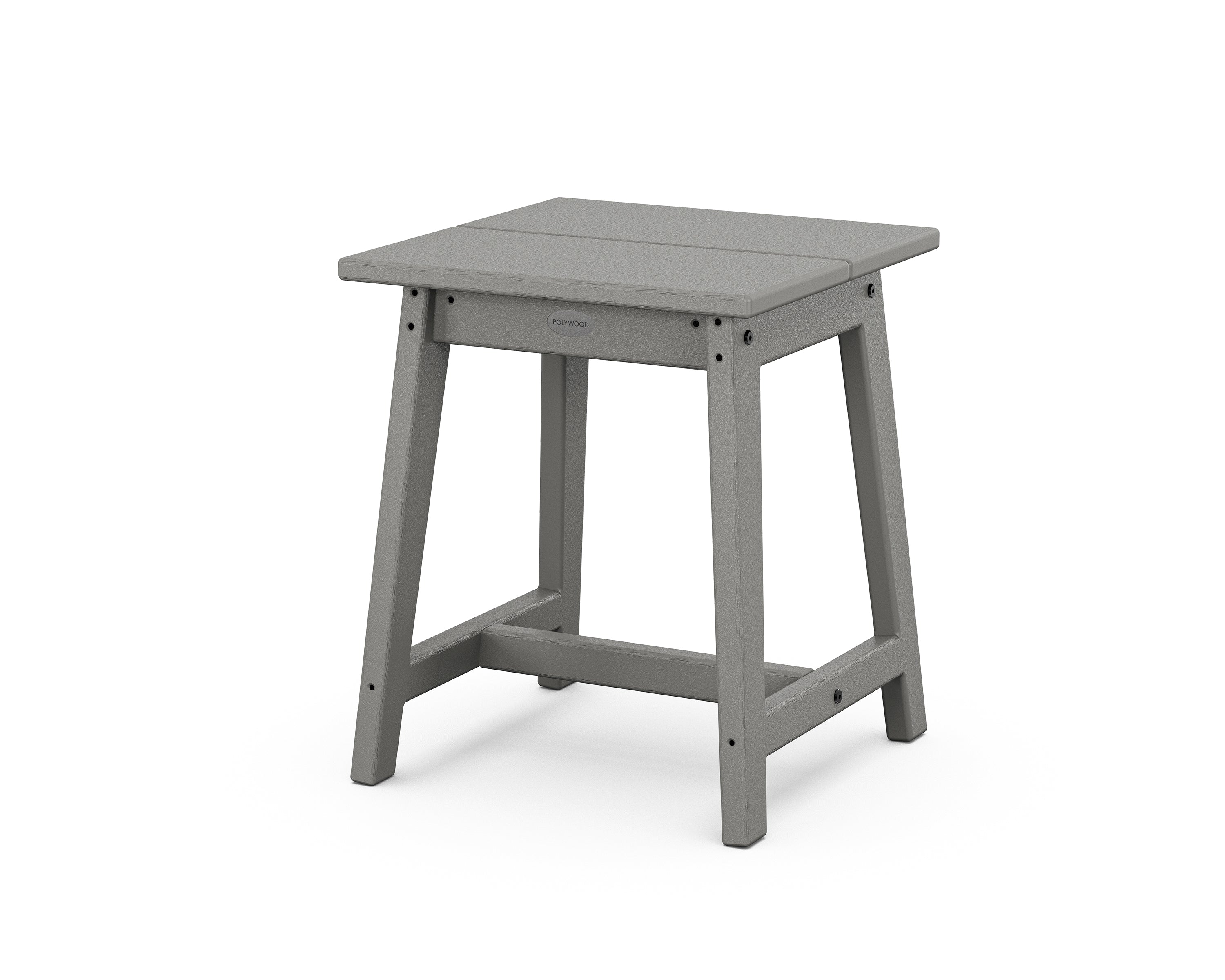 POLYWOOD Studio Side Table in Slate Grey
