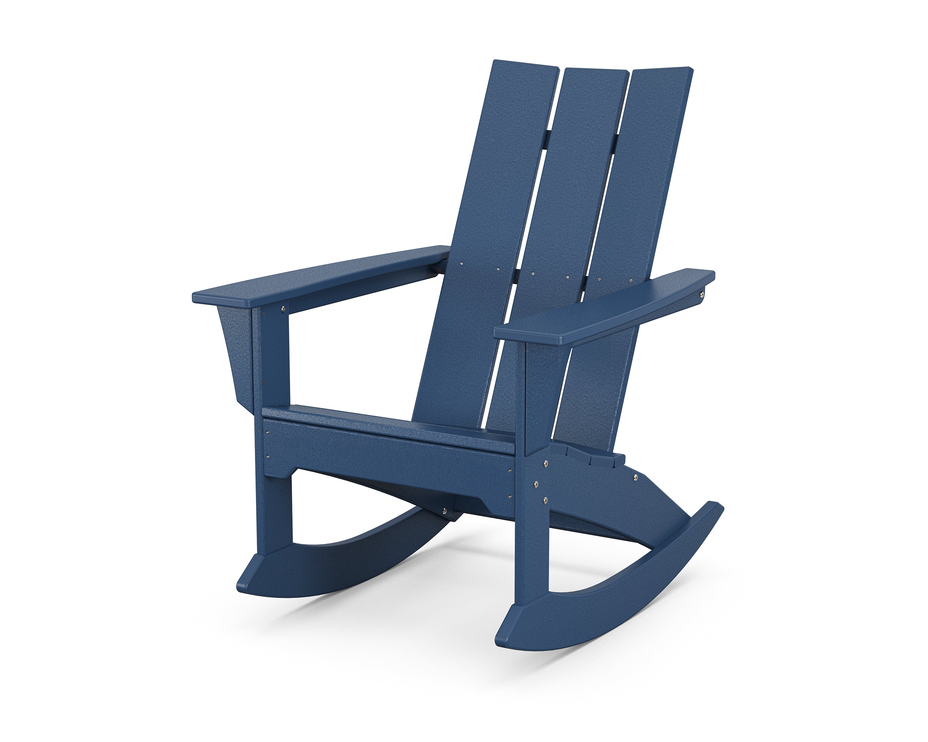 POLYWOOD Modern Adirondack Rocker in Navy