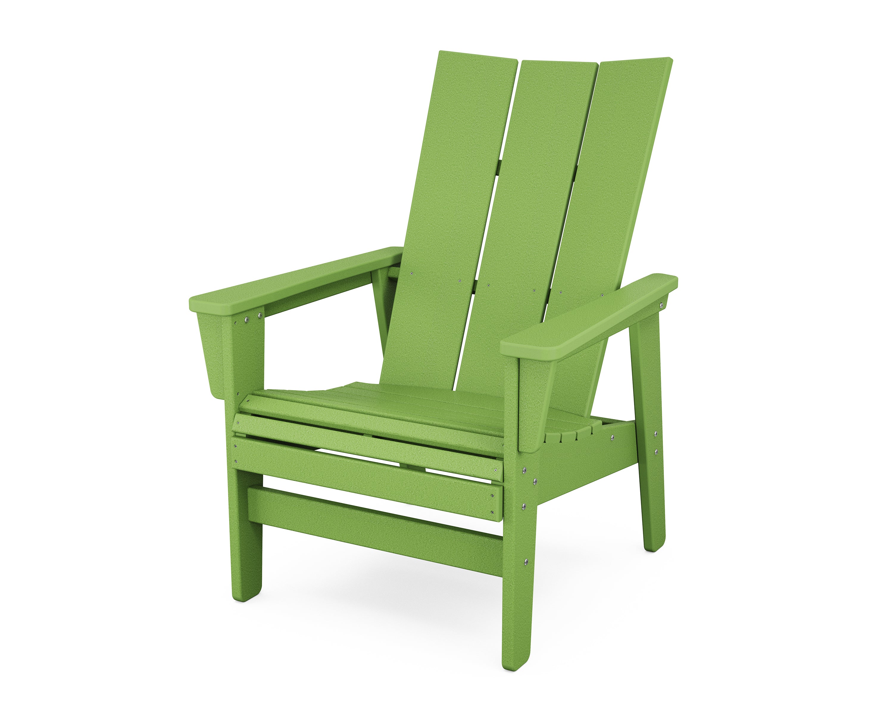 POLYWOOD Modern Grand Upright Adirondack Chair in Lime