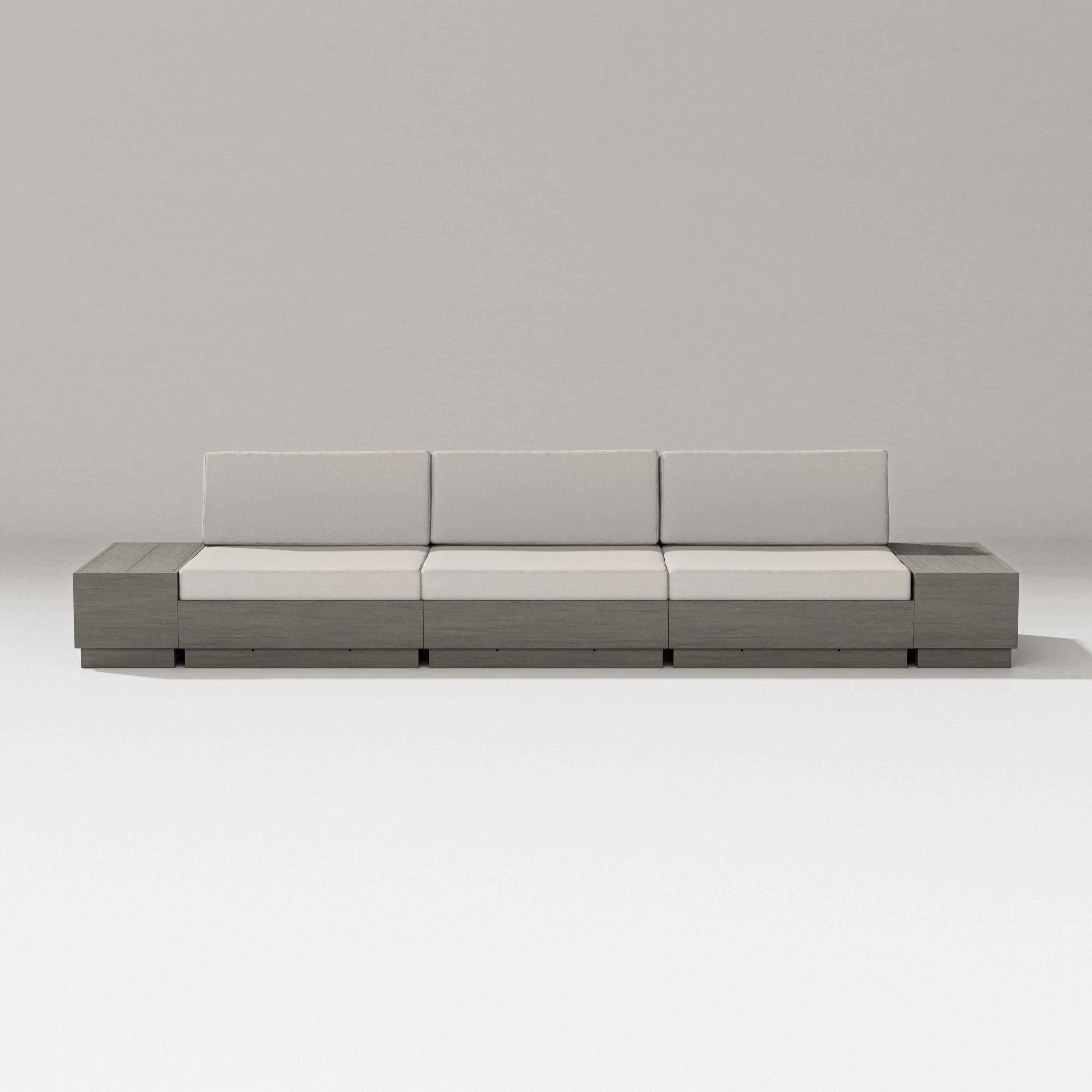 PW Designer Series Elevate Straight Sectional in Driftwood / Cast Ash