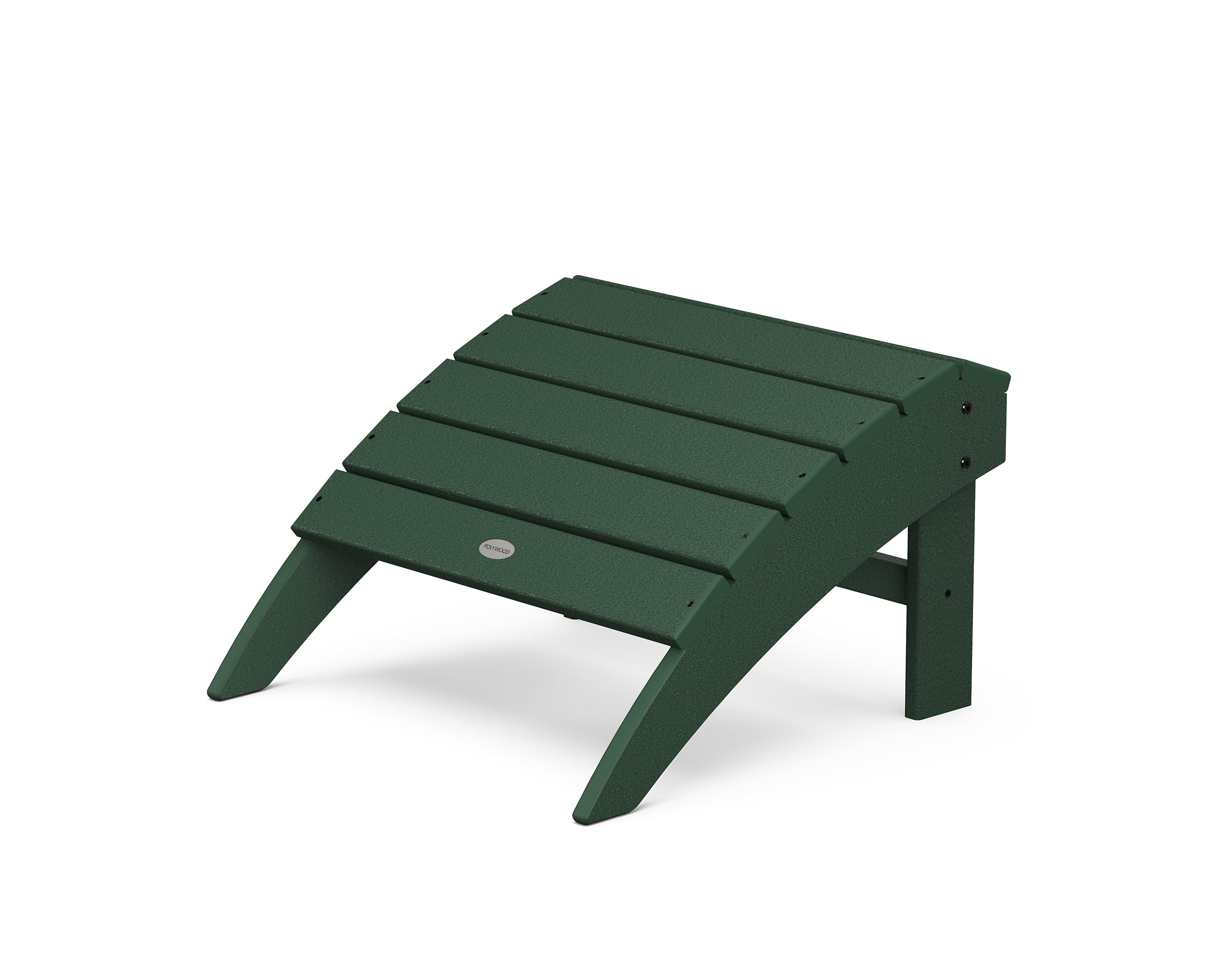 POLYWOOD Vineyard Adirondack Ottoman in Green