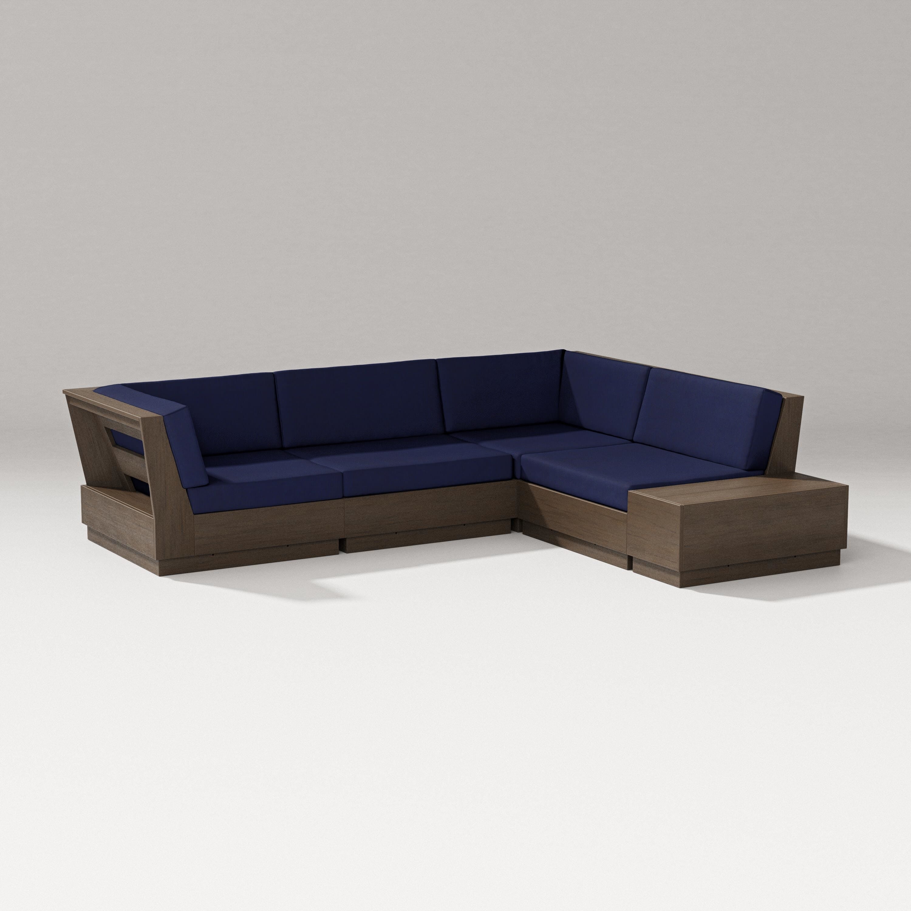 PW Designer Series Elevate Corner Sectional in Kona / Navy