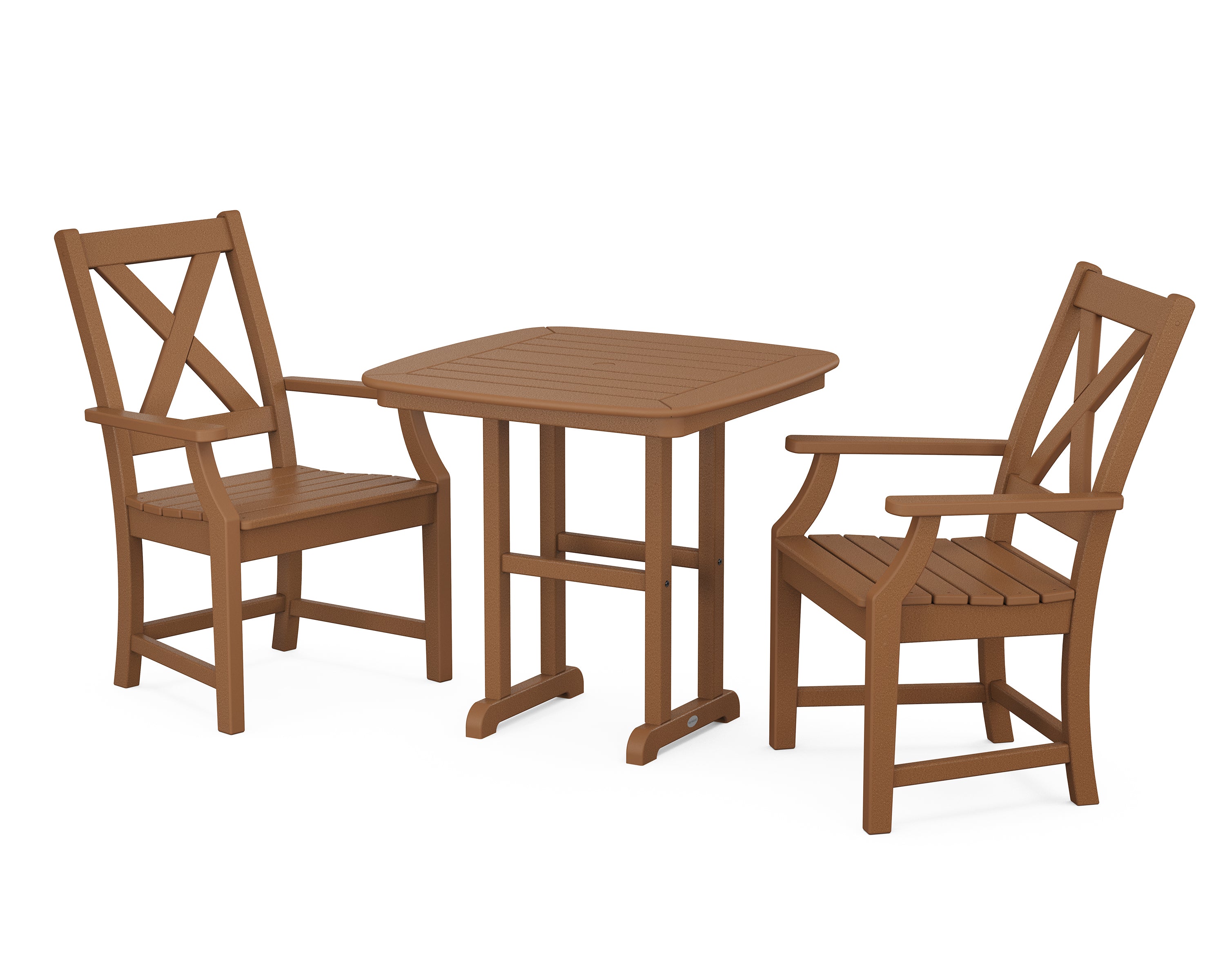 POLYWOOD® Braxton 3-Piece Dining Set in Teak