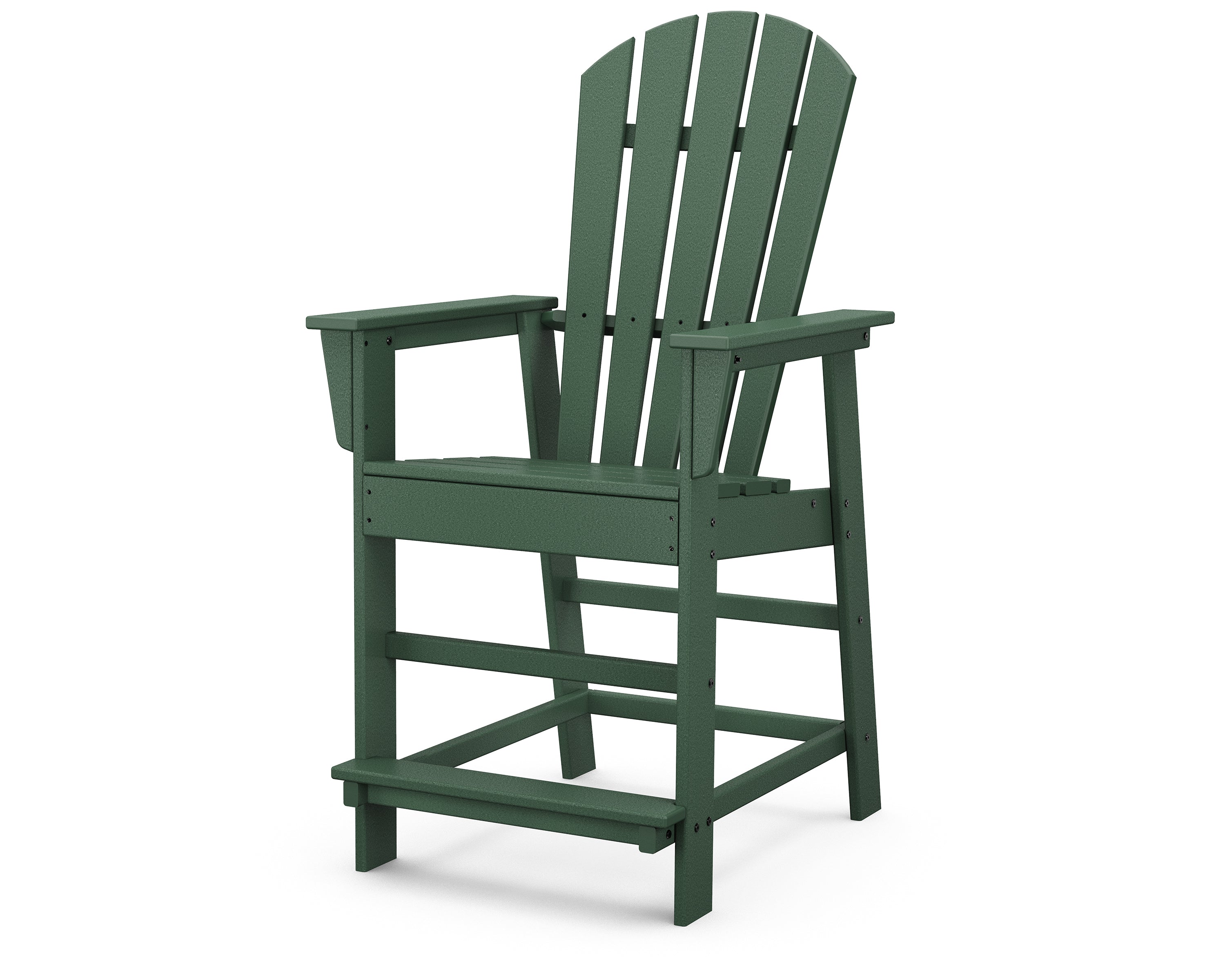 POLYWOOD South Beach Counter Chair in Green
