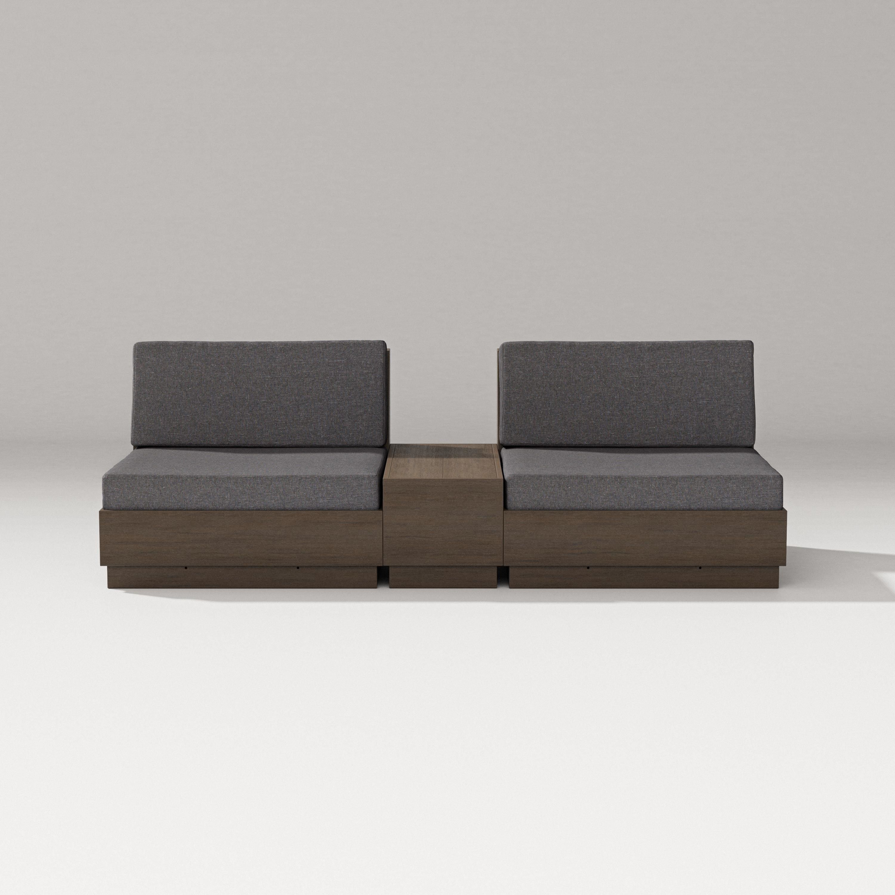 PW Designer Series Elevate Lounge Chair Set in Kona / Ash Charcoal