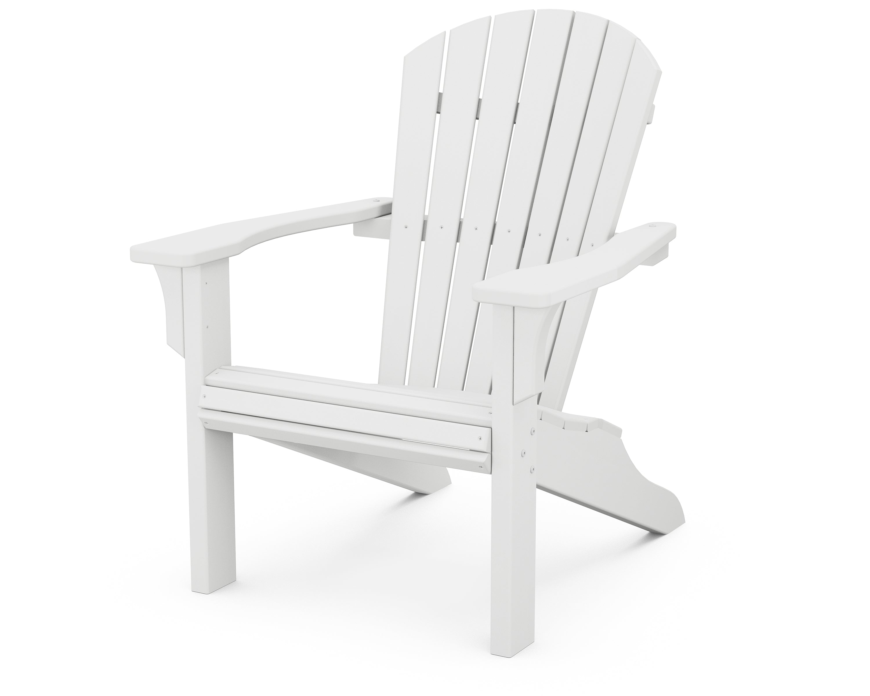 POLYWOOD Seashell Adirondack in White