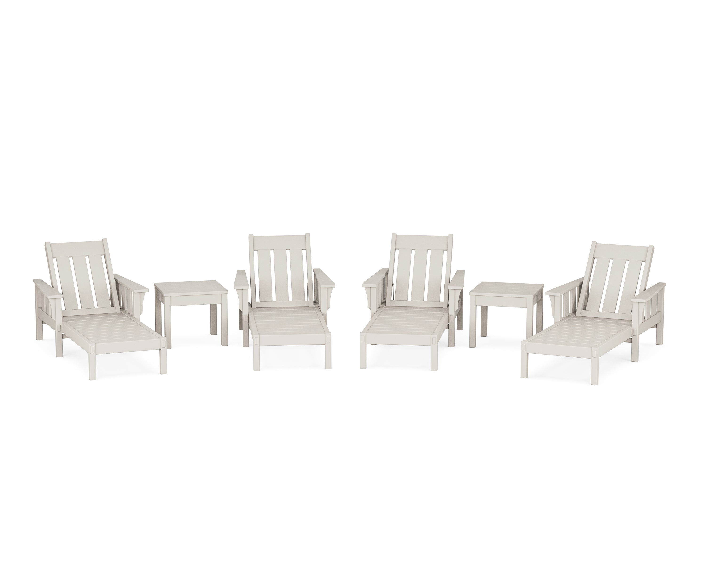 Martha Stewart by POLYWOOD Acadia 6-Piece Chaise Set in Sand
