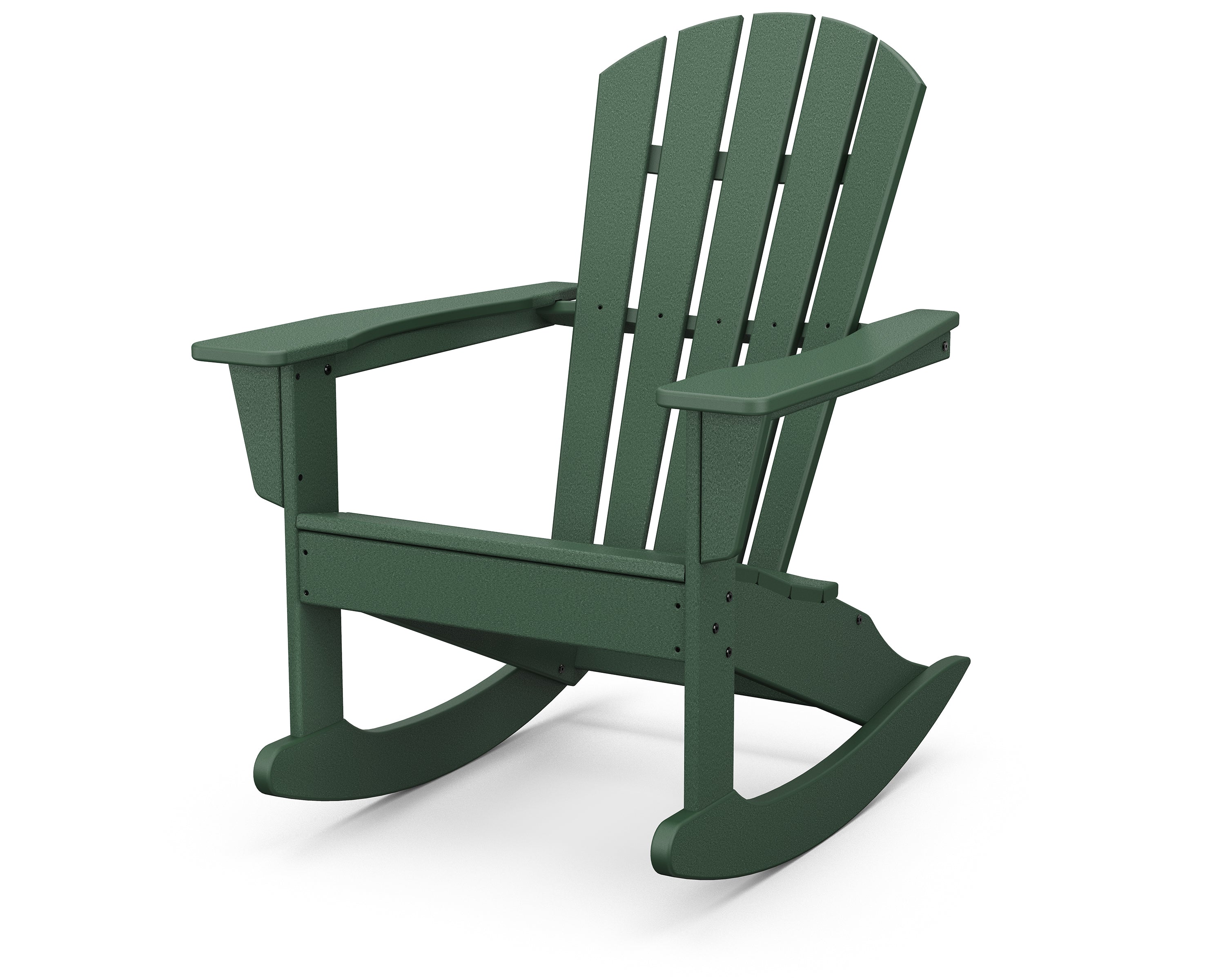 POLYWOOD Palm Coast Adirondack Rocking Chair in Green