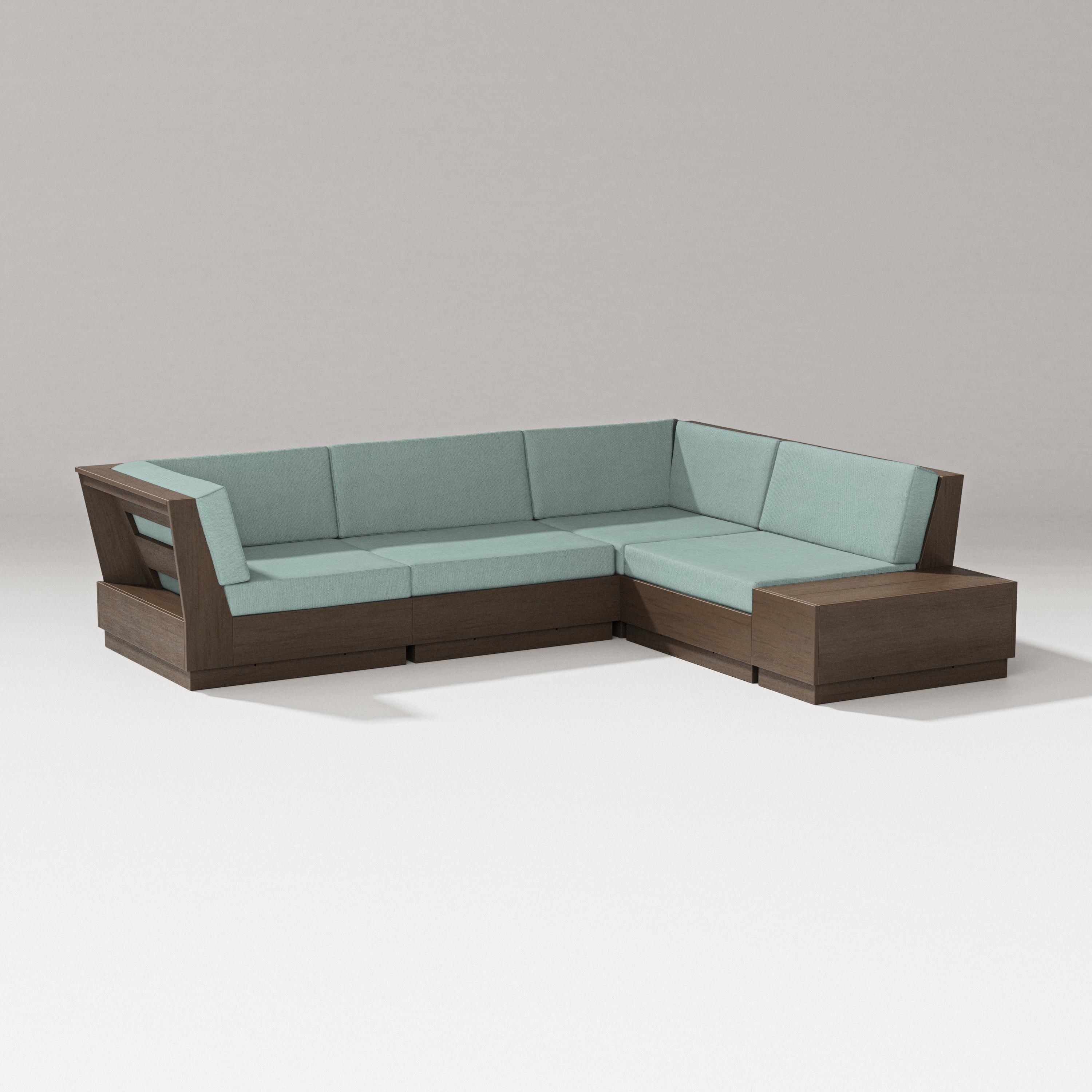 PW Designer Series Elevate Corner Sectional in Kona / Glacier Spa