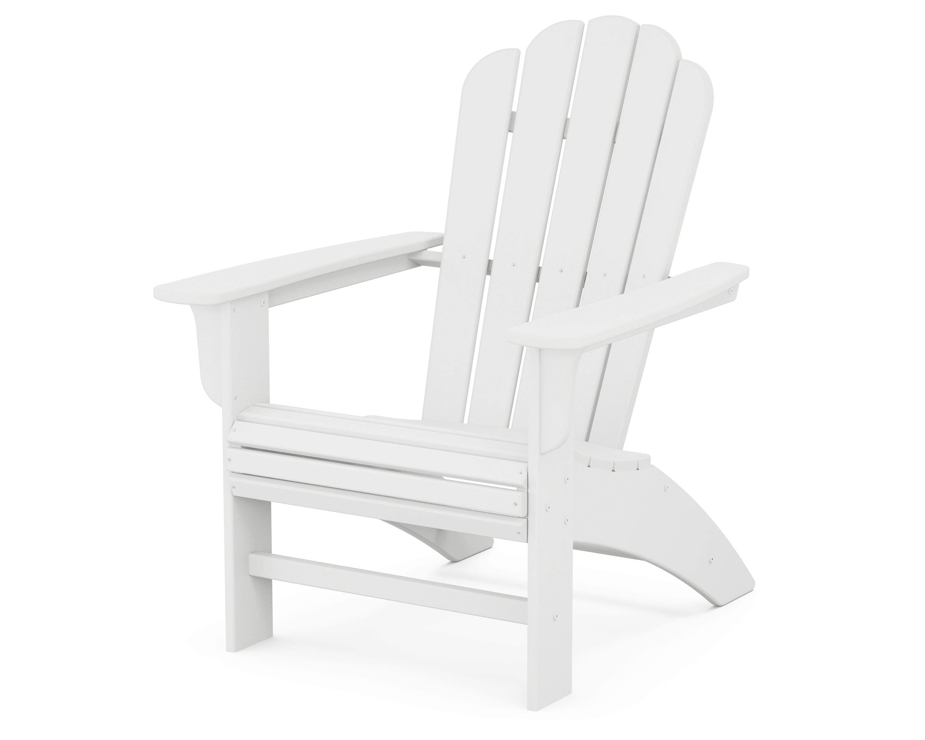 POLYWOOD Country Living Curveback Adirondack Chair in White