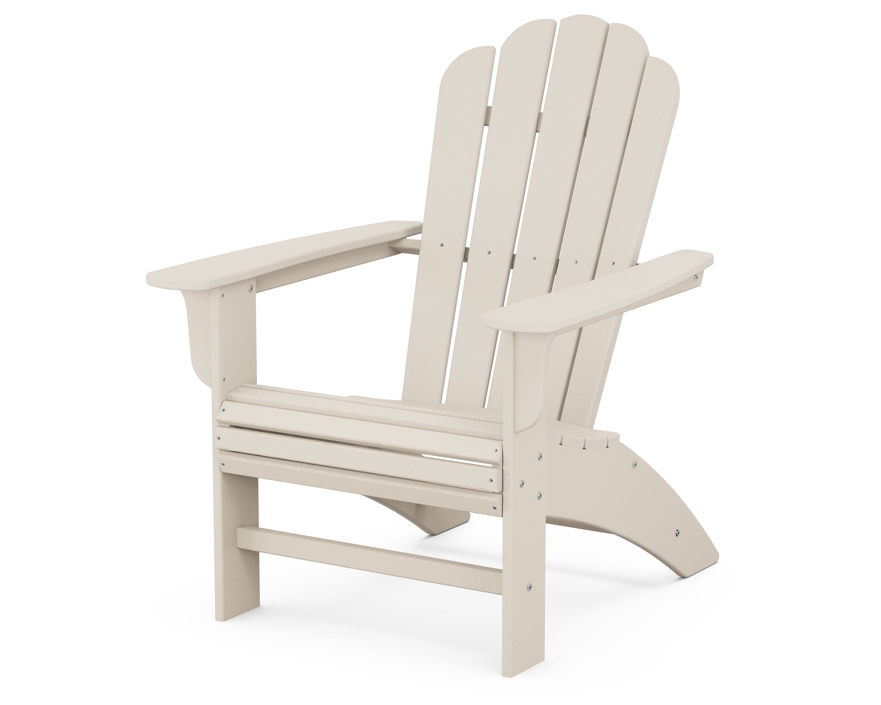 POLYWOOD Country Living Curveback Adirondack Chair in Sand