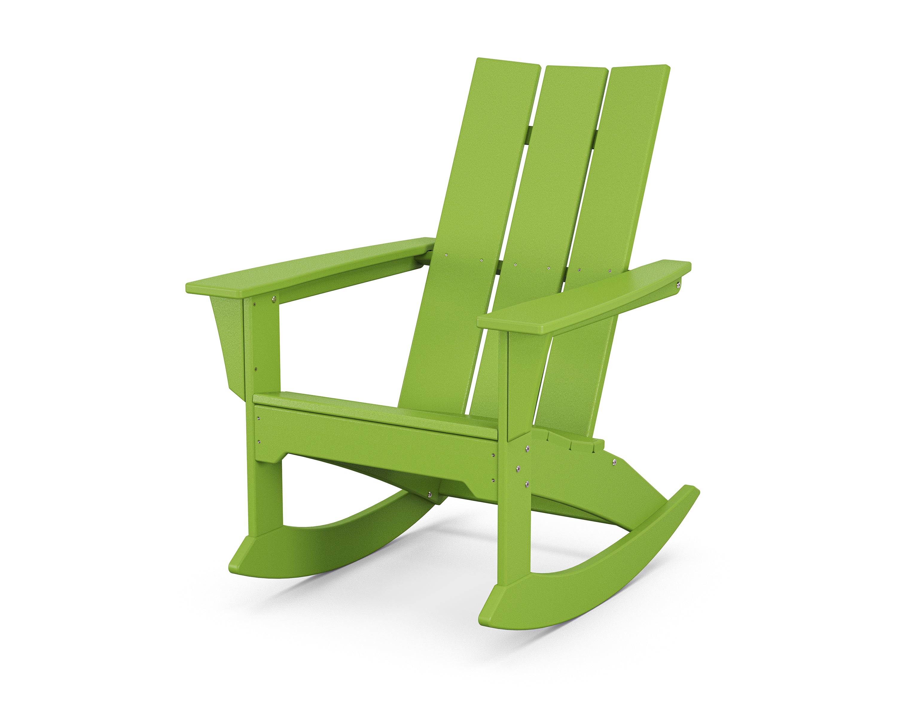 POLYWOOD Modern Adirondack Rocker in Lime