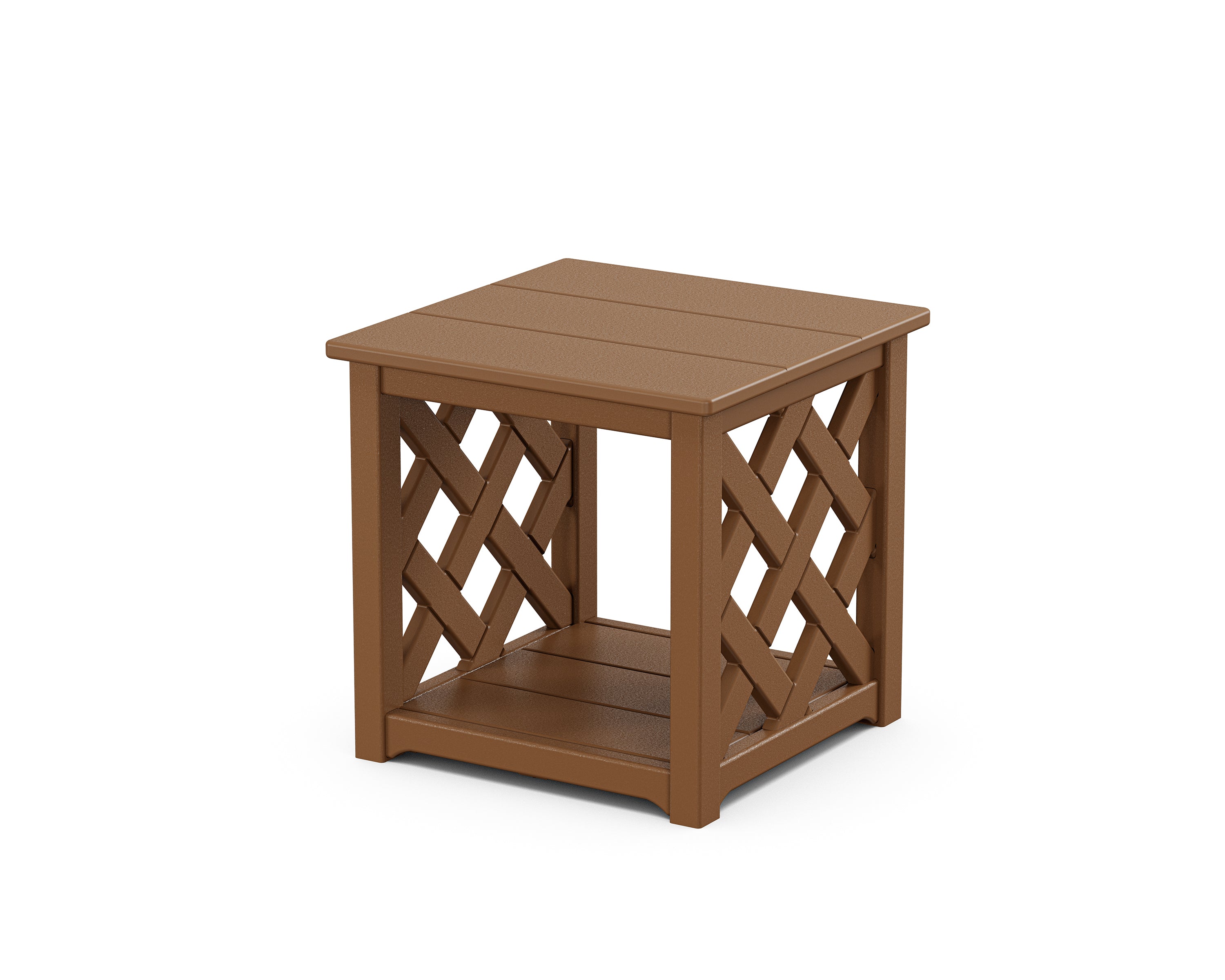 Country Living Wovendale Accent Table in Teak