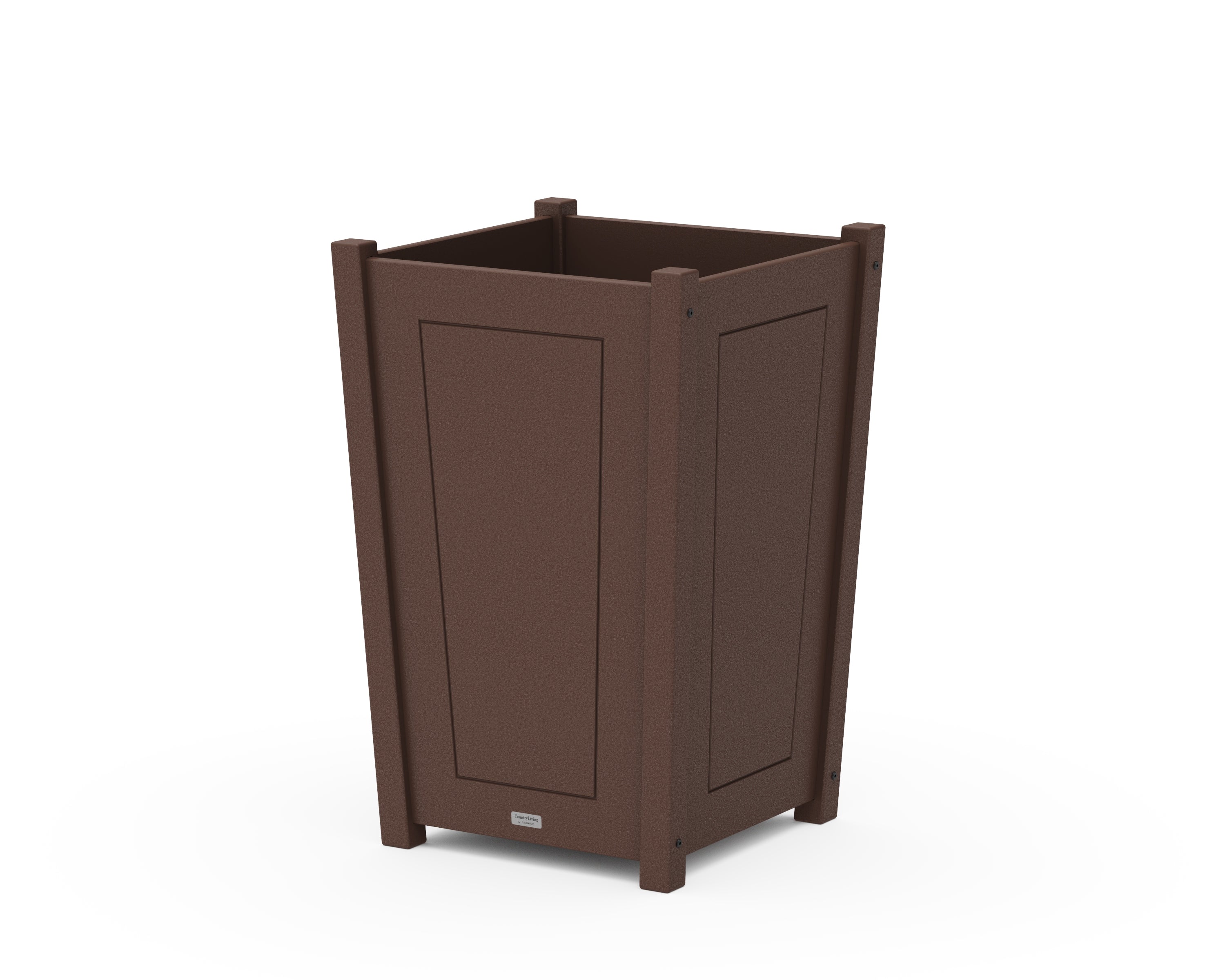 Country Living Country Living Large Tapered Square Planter Box in Mahogany