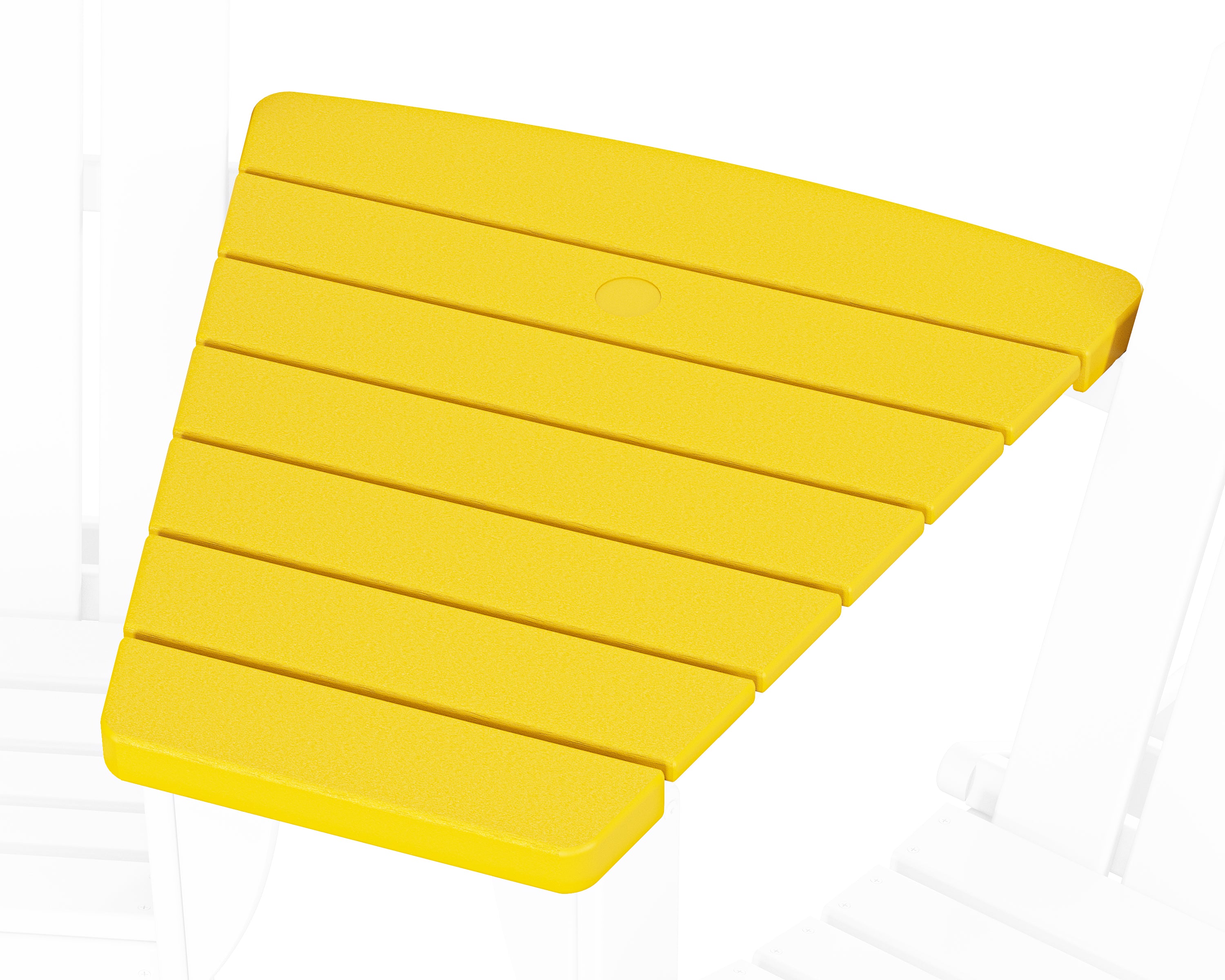 POLYWOOD Classic Series Angled Adirondack Connecting Table in Lemon