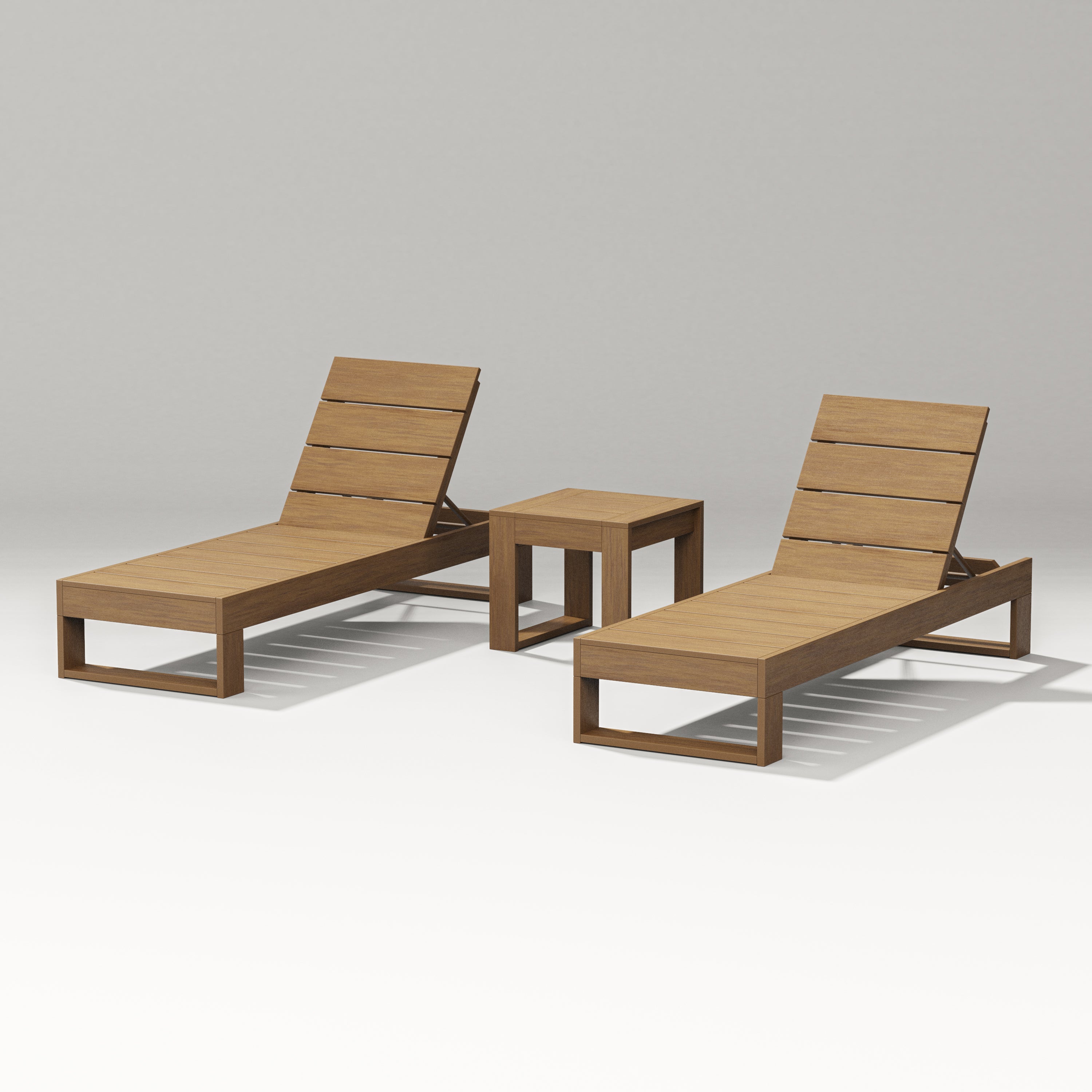 PW Designer Series Latitude 3-Piece Lounge Chaise Set in Natural