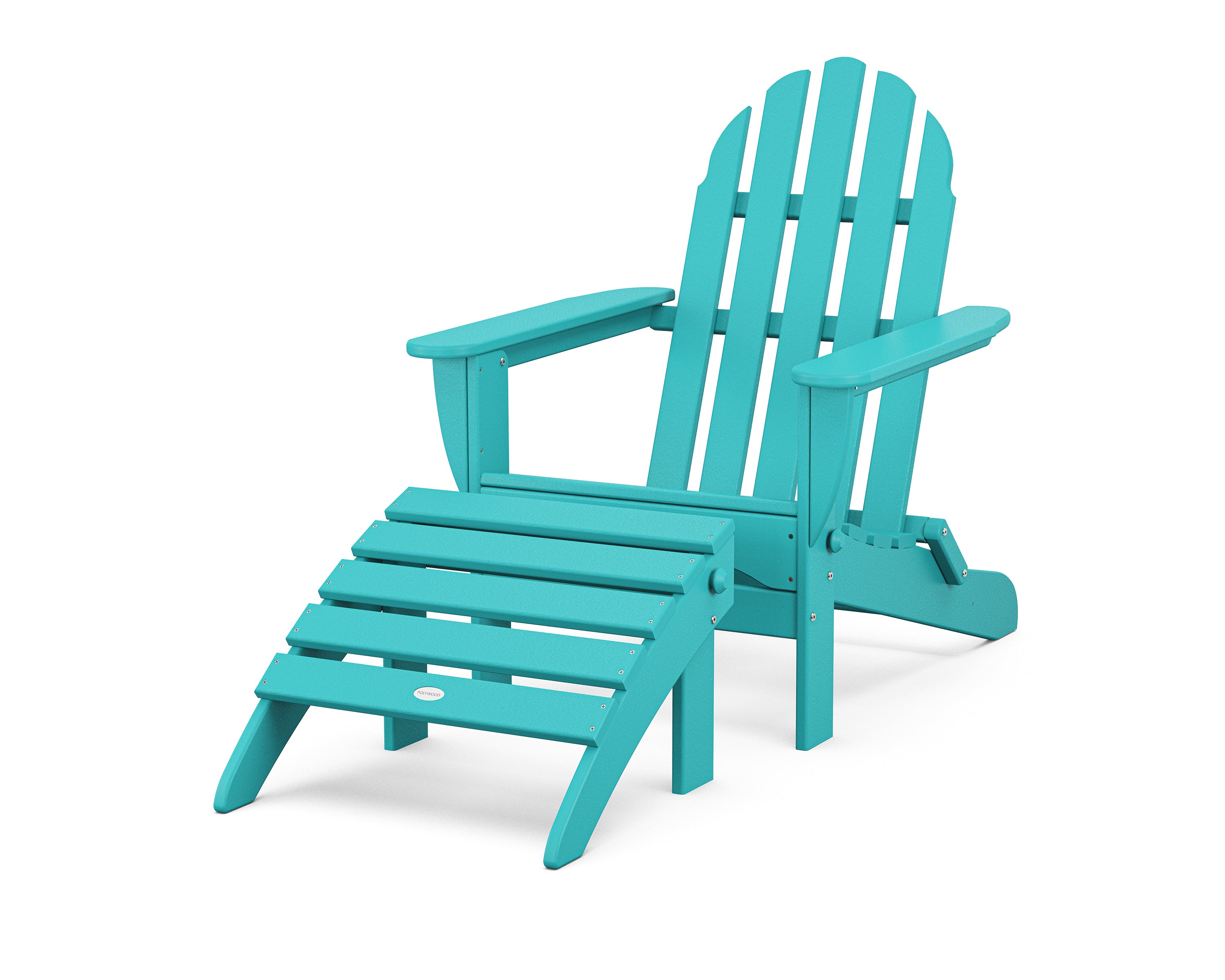 POLYWOOD Classic Adirondack 2-Piece Set in Aruba