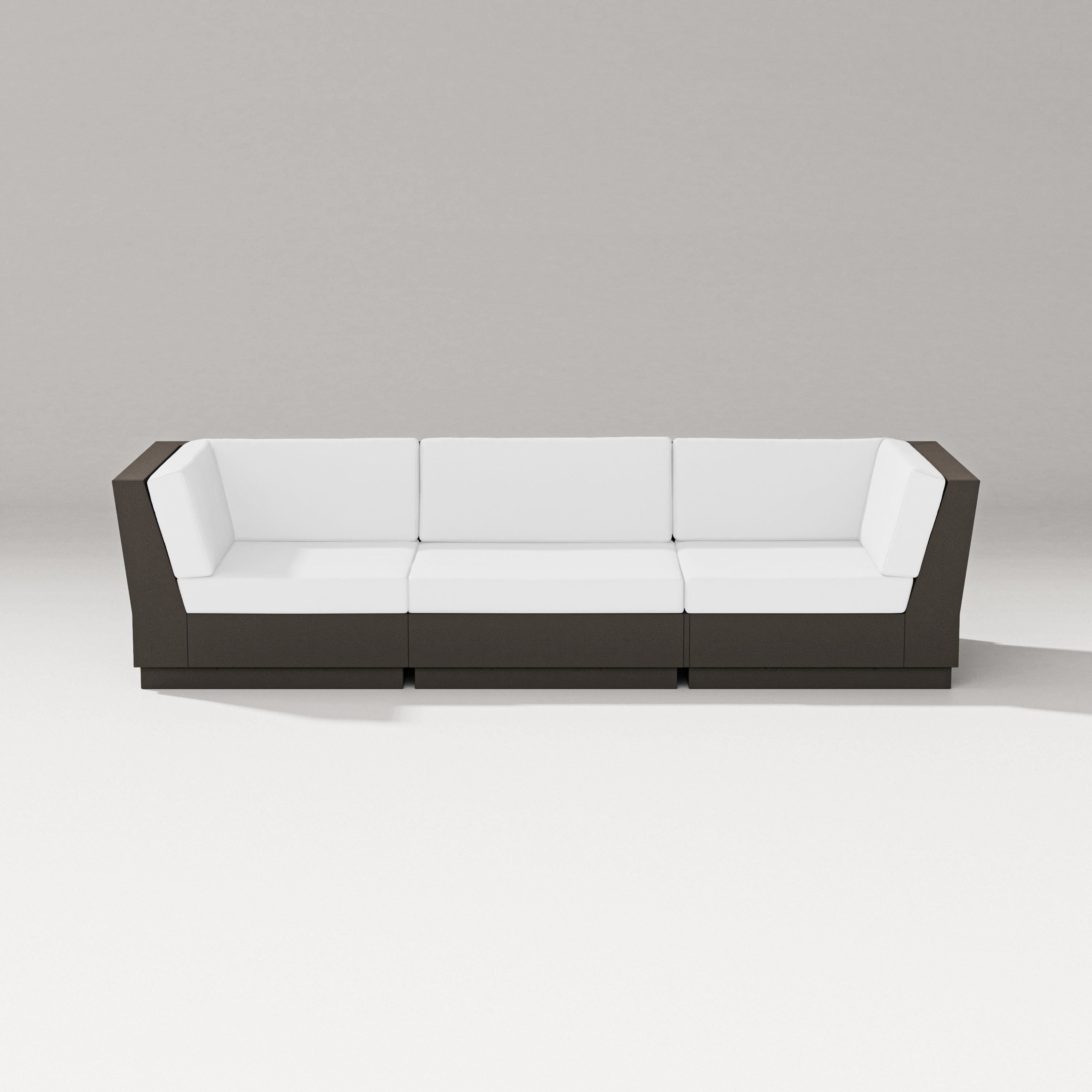 PW Designer Series Elevate Sofa Sectional in Vintage Coffee / Natural