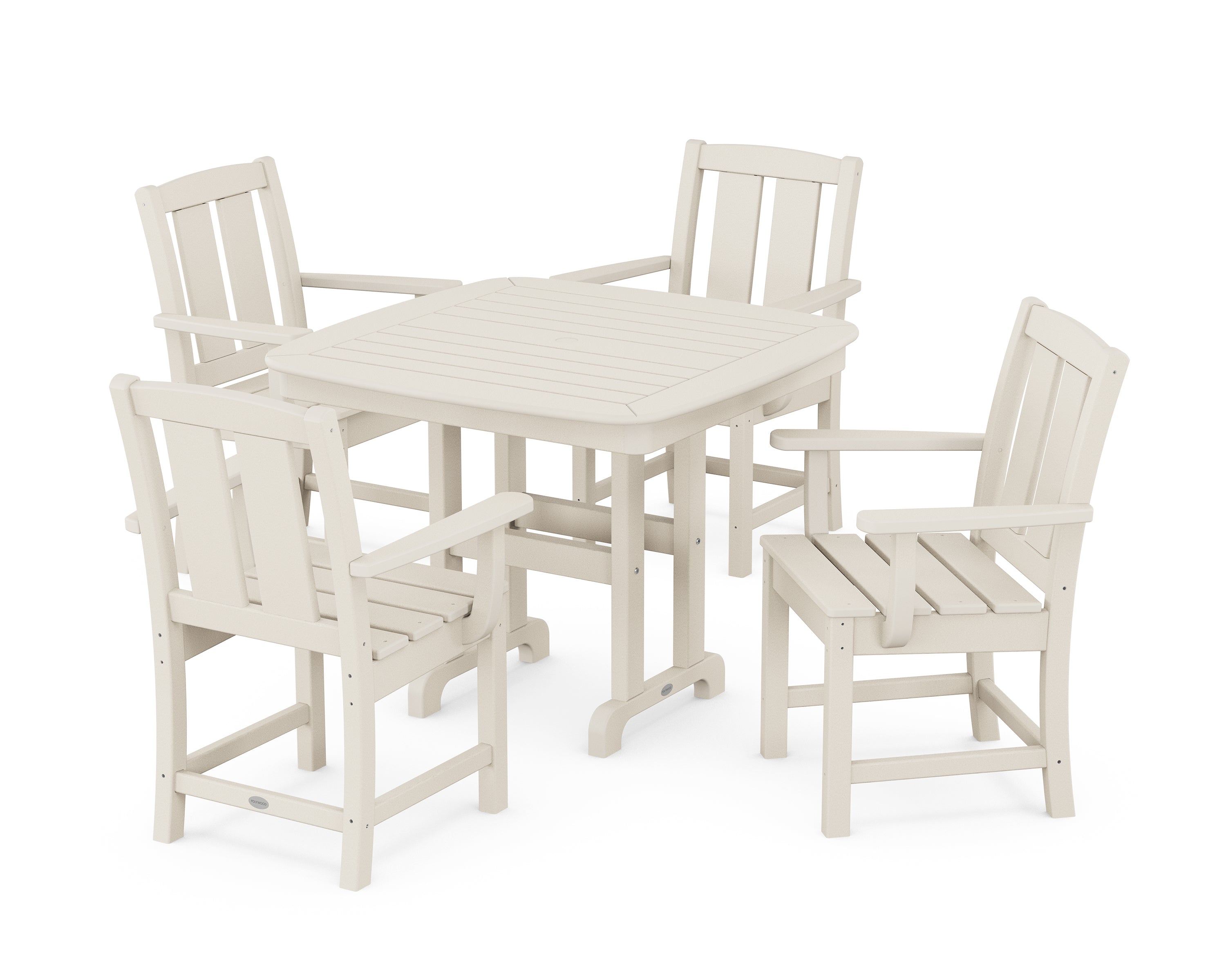 POLYWOOD Mission 5-Piece Dining Set in Sand