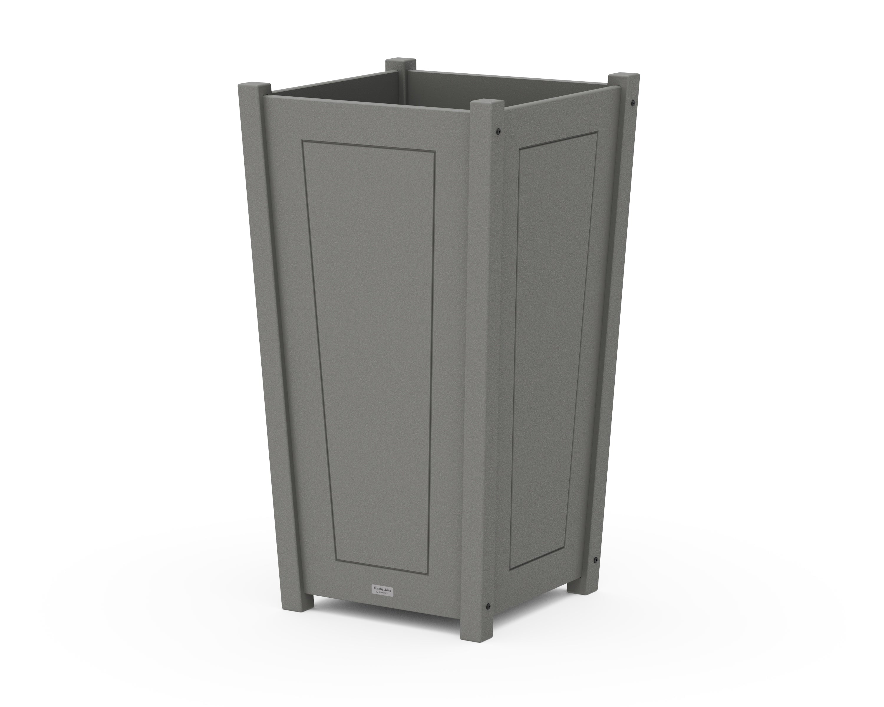Country Living Country Living Large Tapered Square Tall Planter Box in Slate Grey