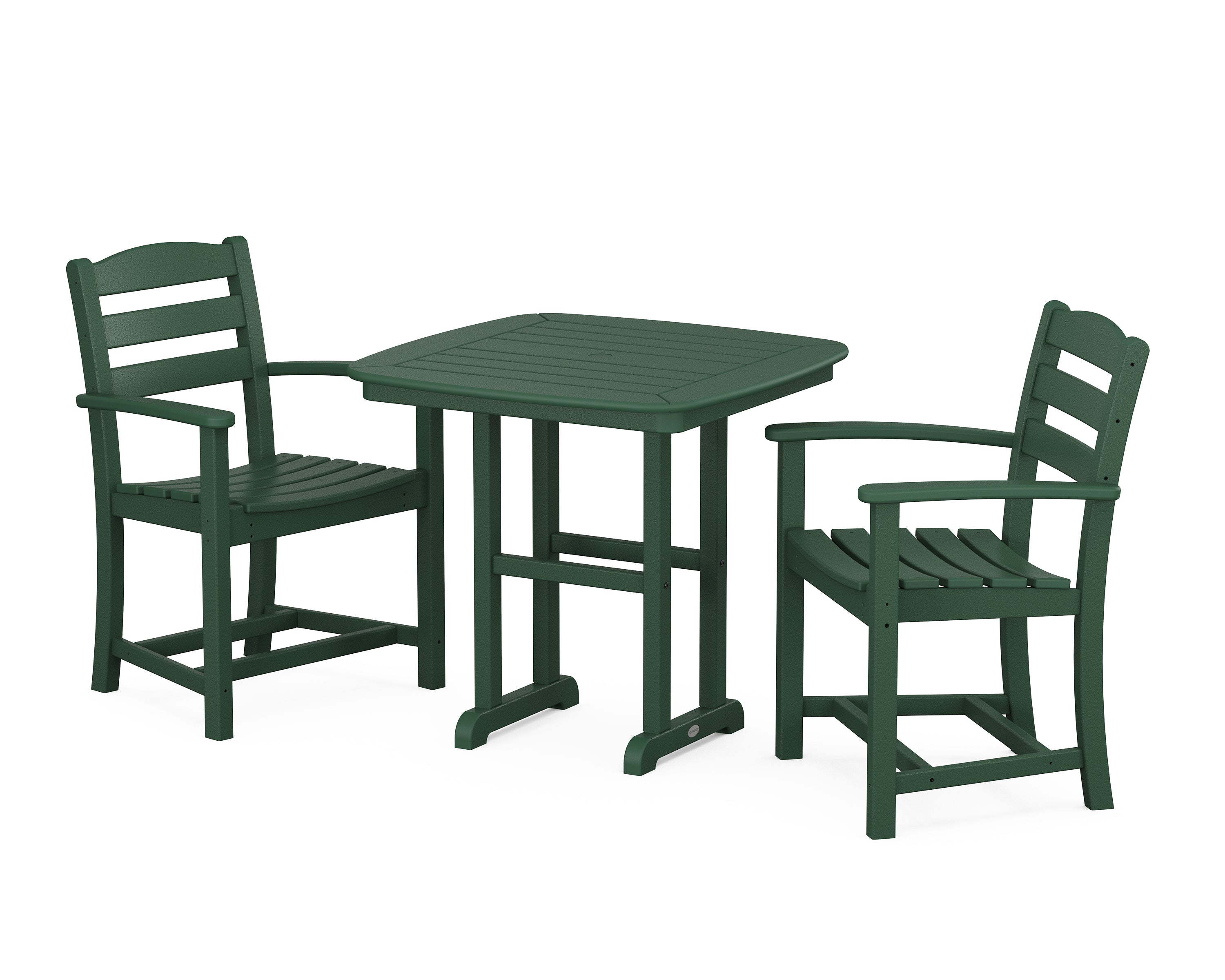 POLYWOOD La Casa Café 3-Piece Dining Set in Green