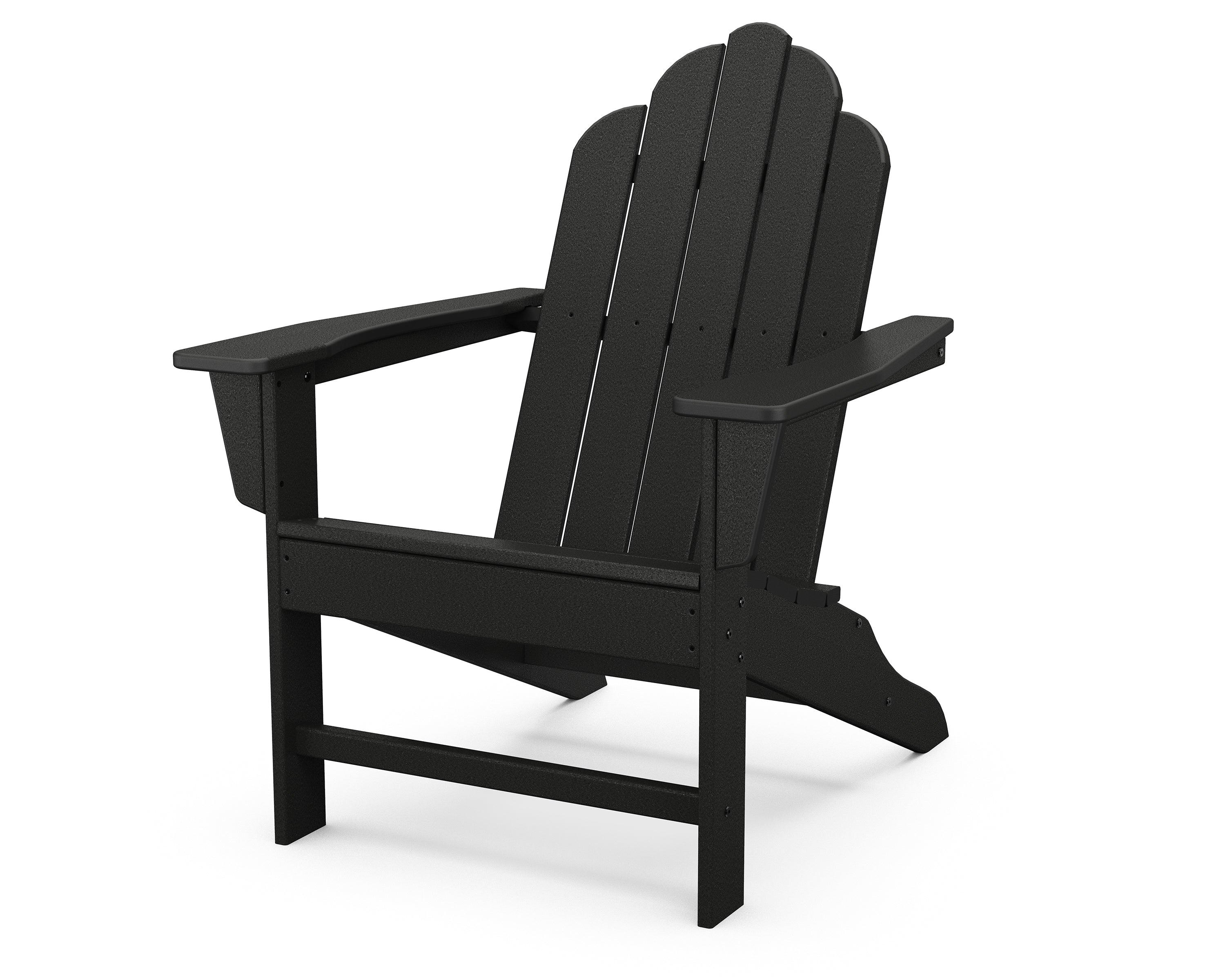 POLYWOOD Long Island Adirondack in Black