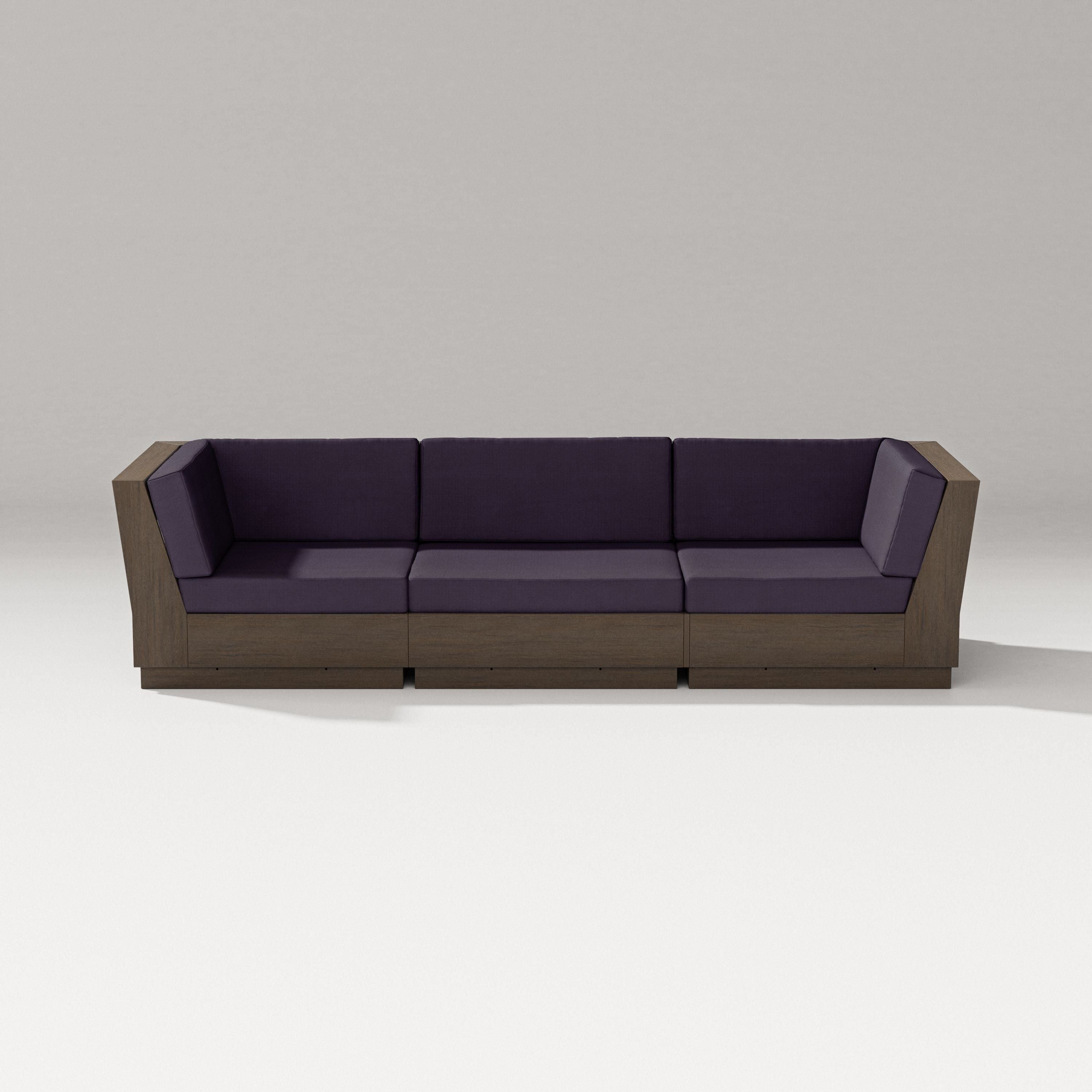 PW Designer Series Elevate Sofa Sectional in Kona / Navy Linen