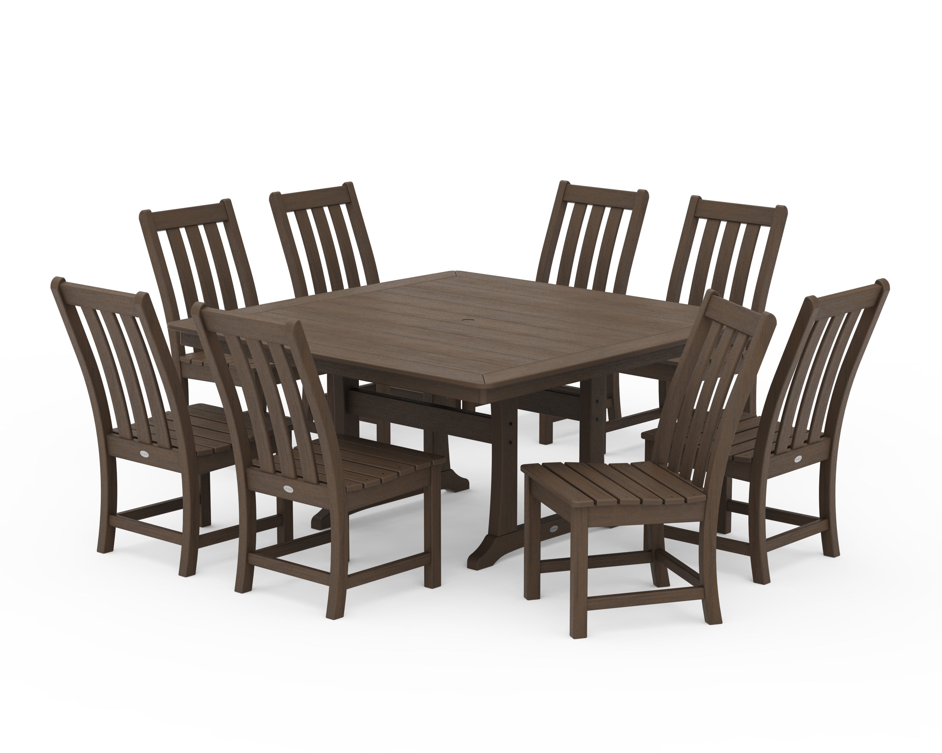 POLYWOOD Vineyard 9-Piece Dining Set in Kona