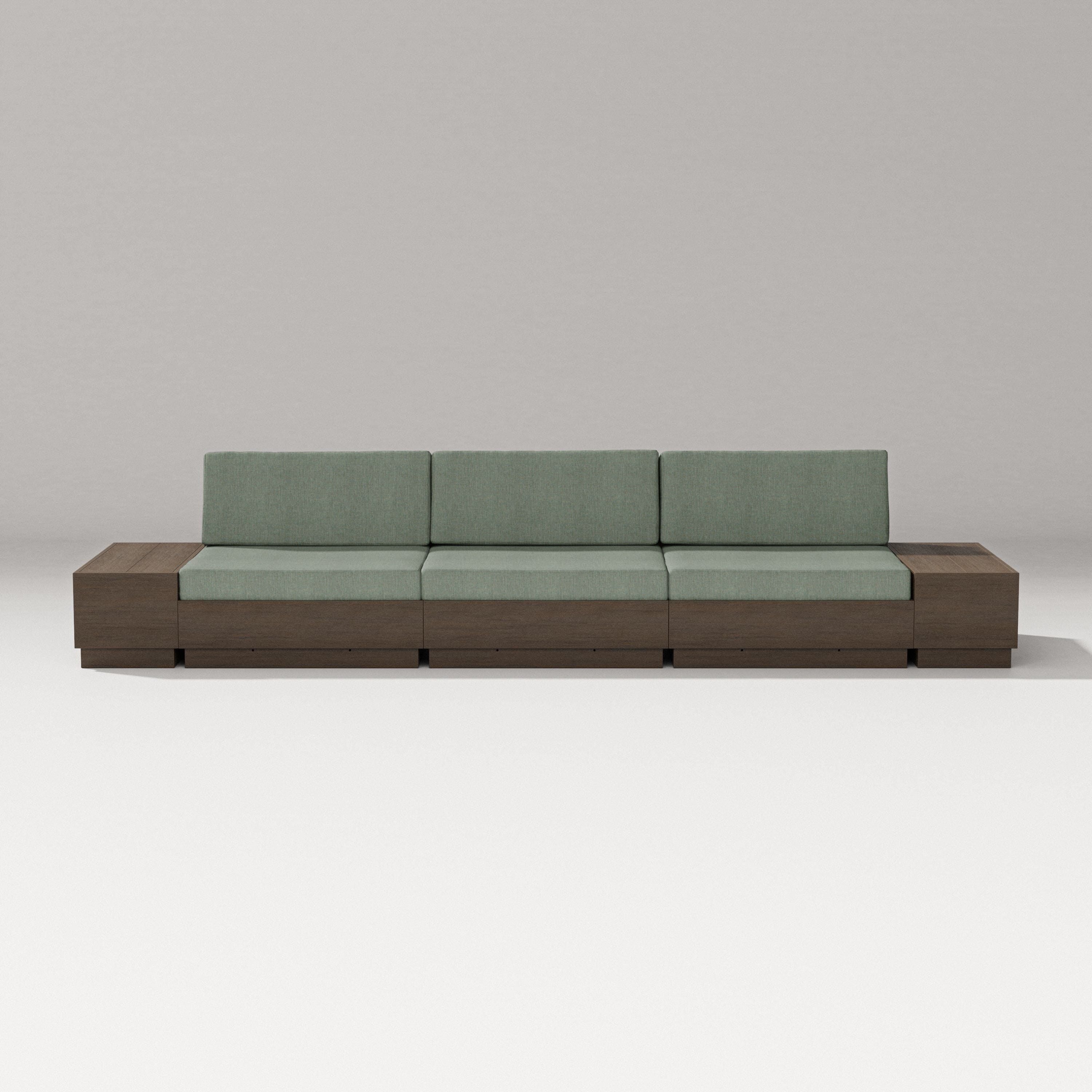 PW Designer Series Elevate Straight Sectional in Kona / Cast Sage