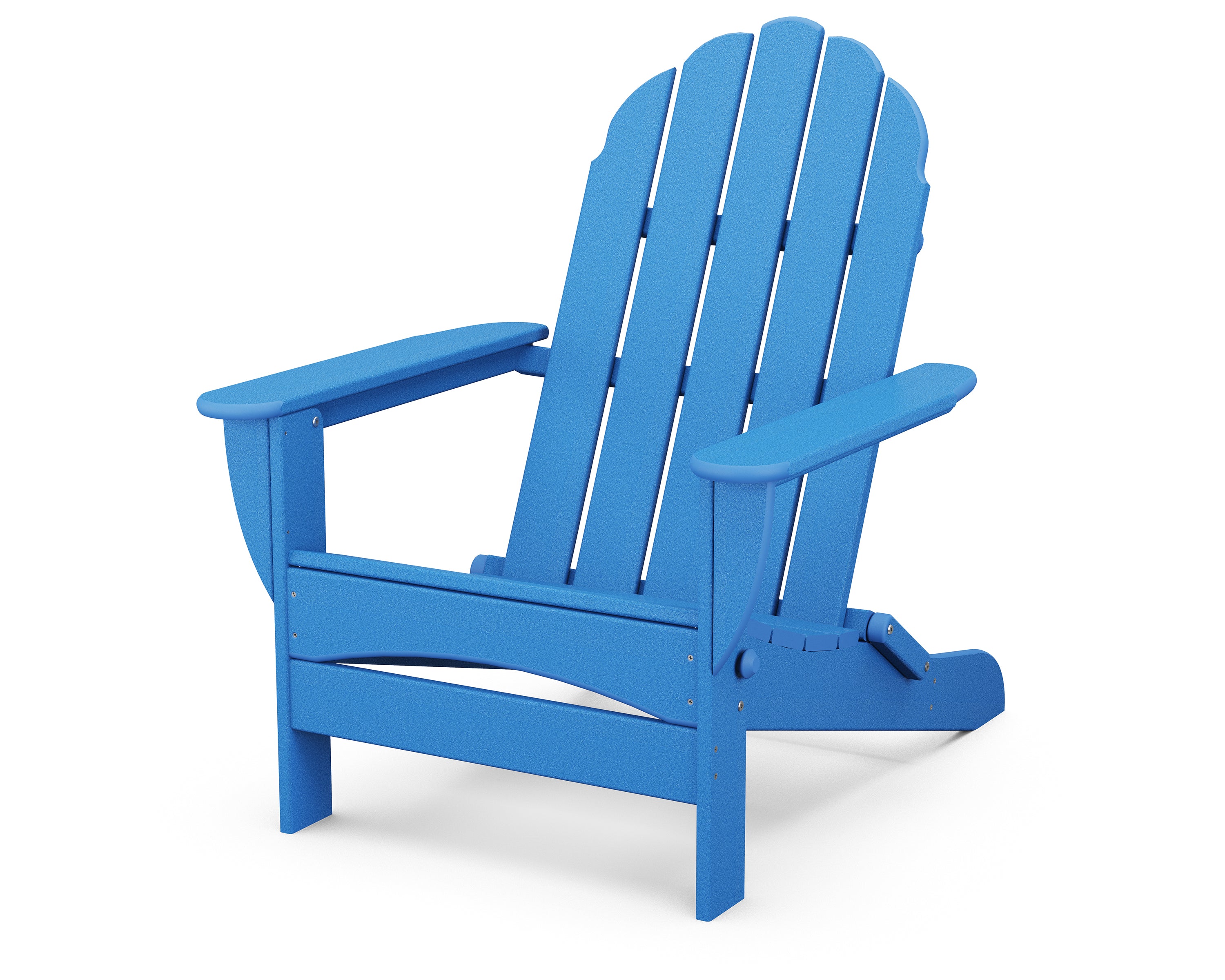 POLYWOOD Classic Oversized Folding Adirondack Chair in Pacific Blue