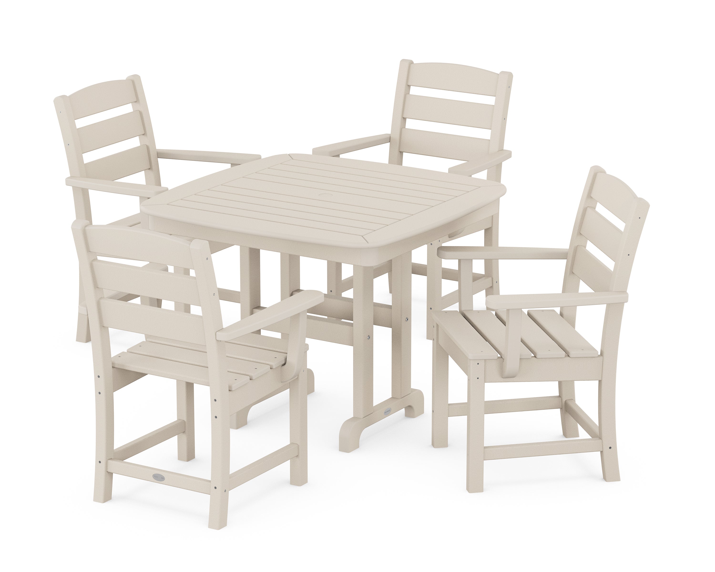 POLYWOOD® Lakeside 5-Piece Dining Set in Sand