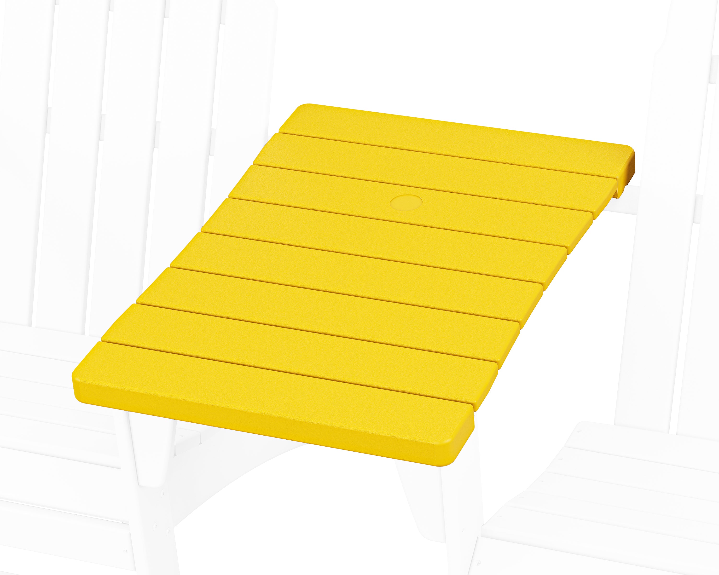 POLYWOOD 400 Series Straight Adirondack Connecting Table in Lemon