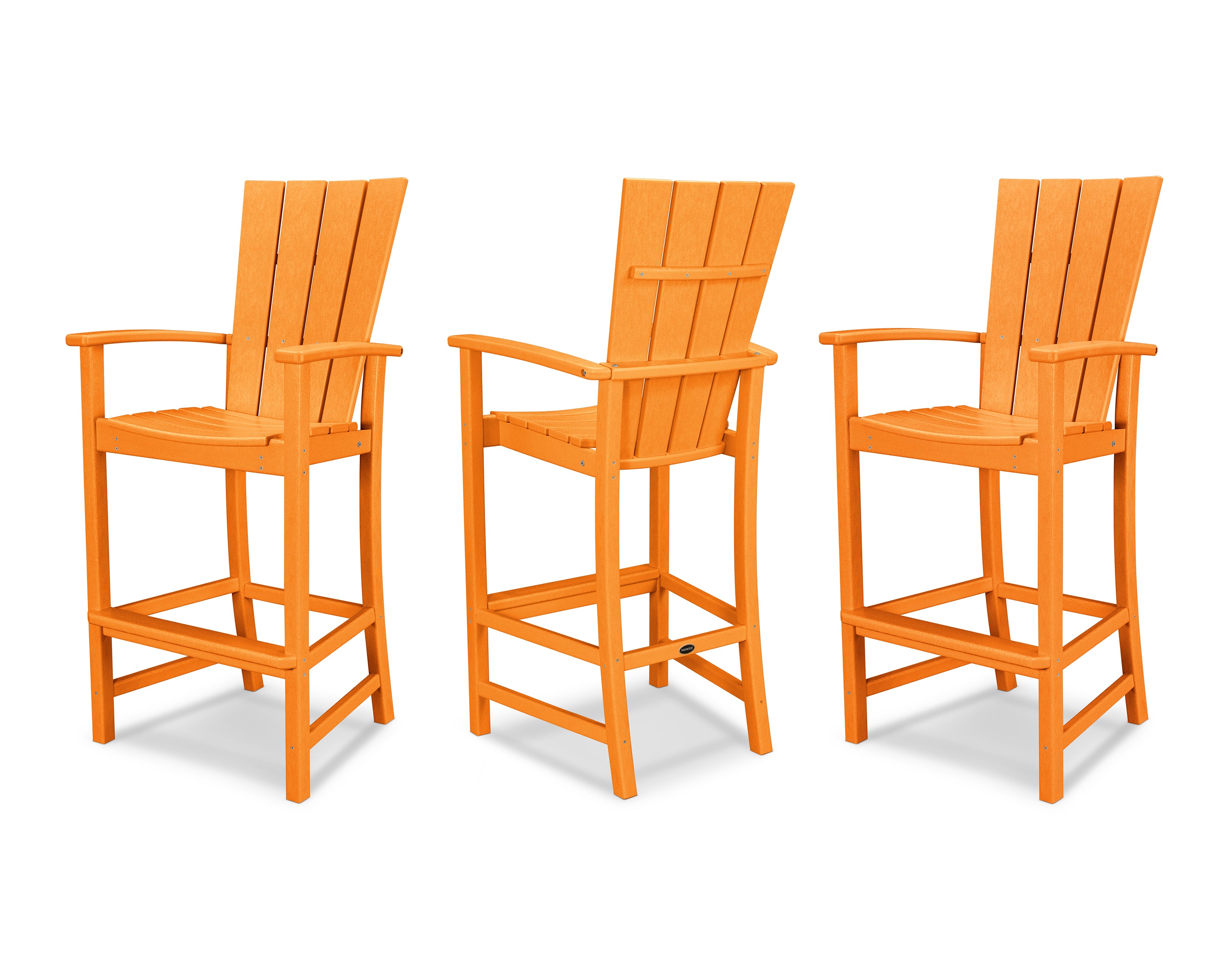 POLYWOOD® Quattro 3-Piece Bar Set in Tangerine