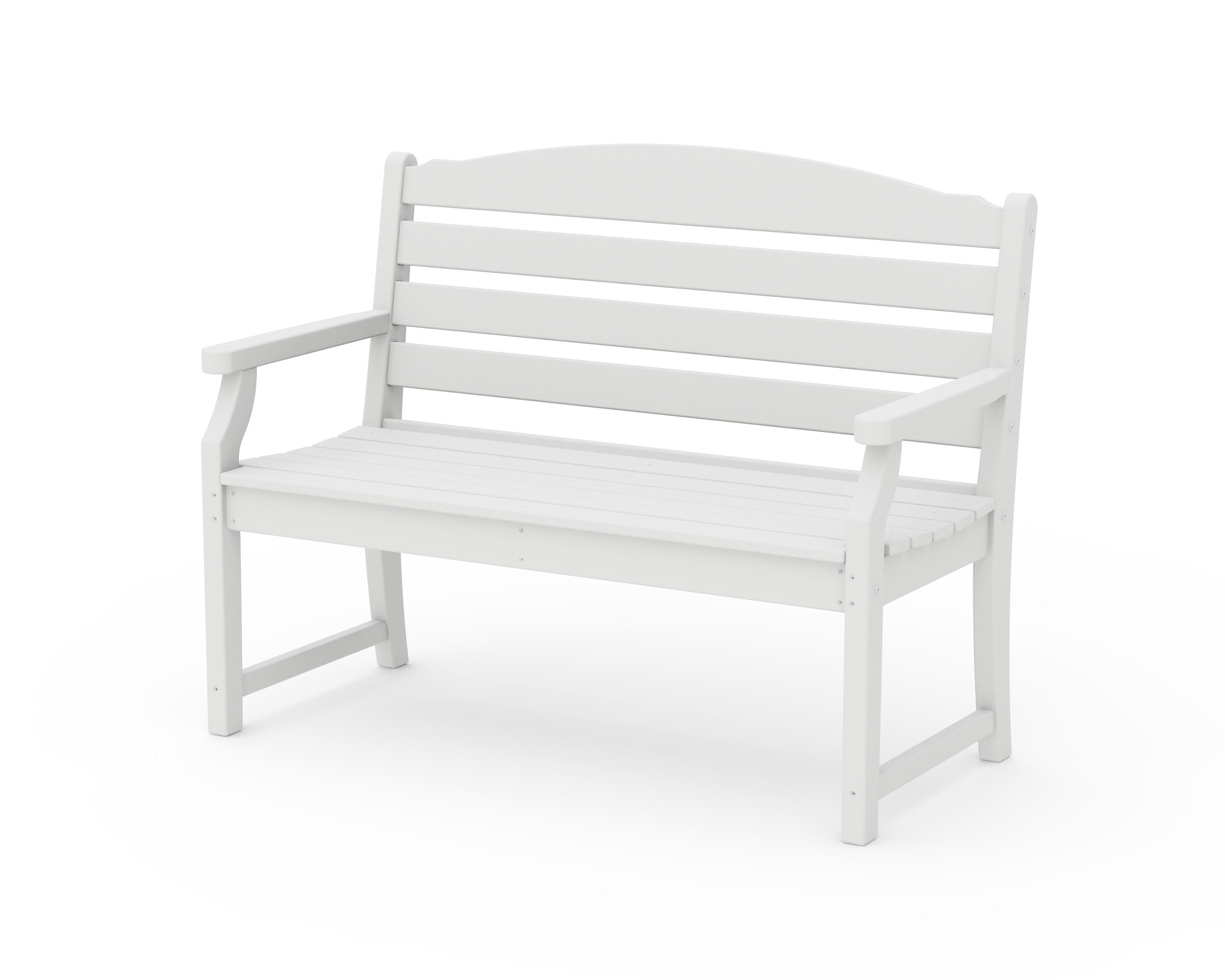 POLYWOOD Savannah 48” Bench in White