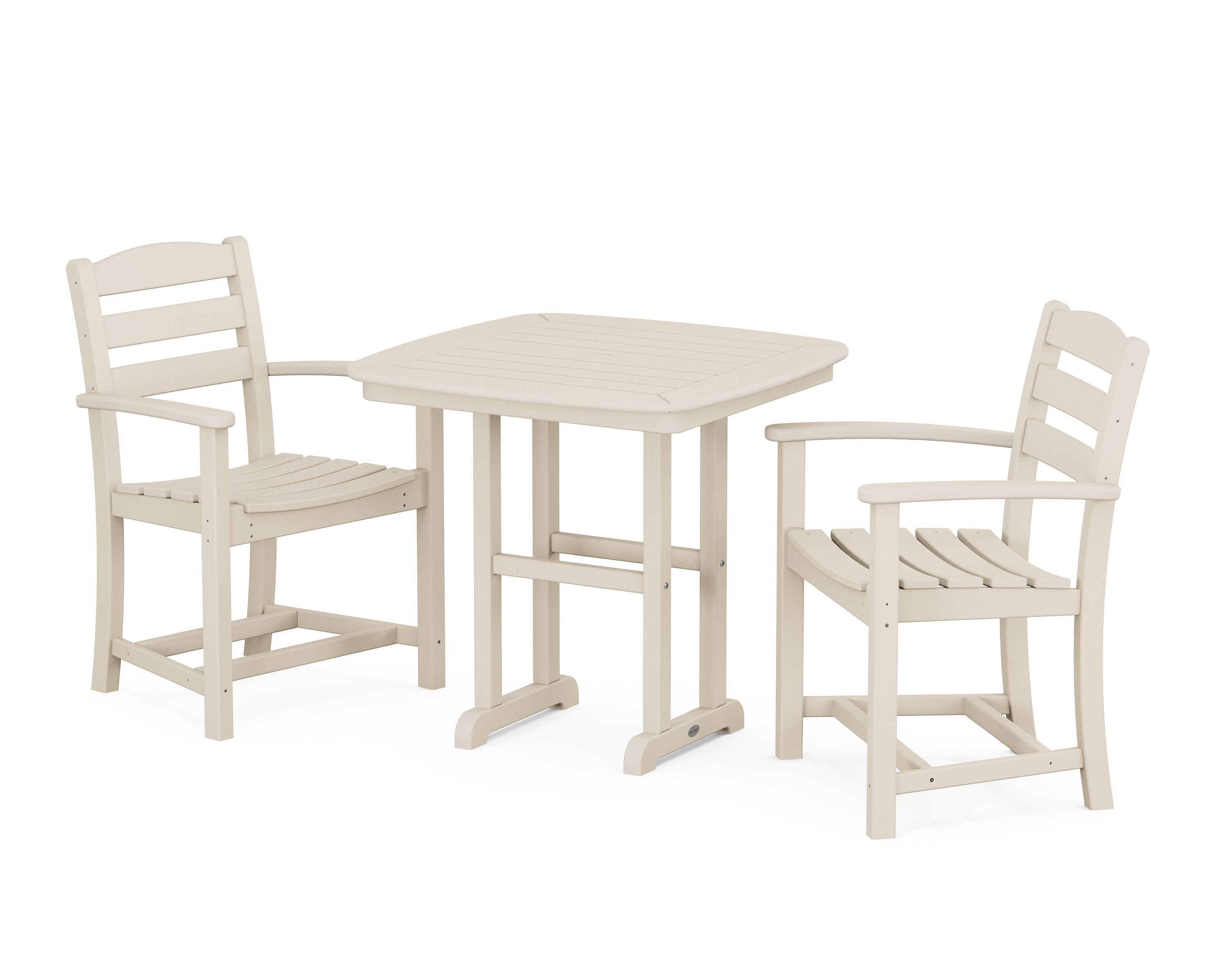 POLYWOOD La Casa Café 3-Piece Dining Set in Sand