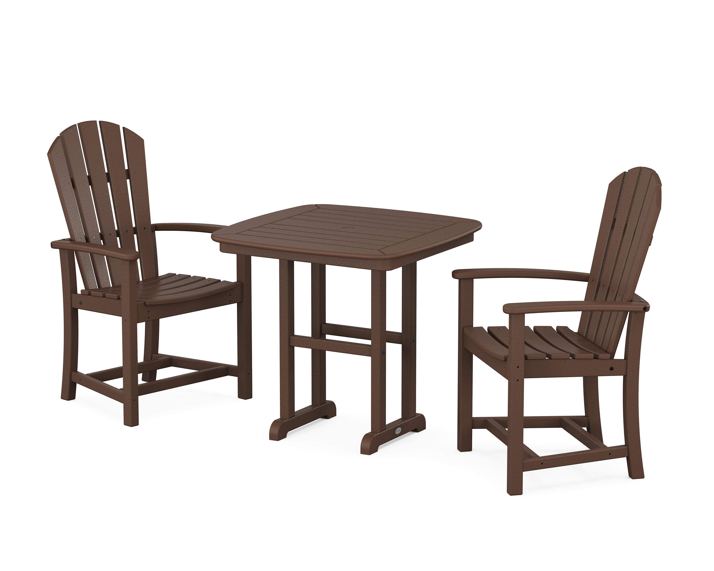 POLYWOOD Palm Coast 3-Piece Dining Set in Mahogany