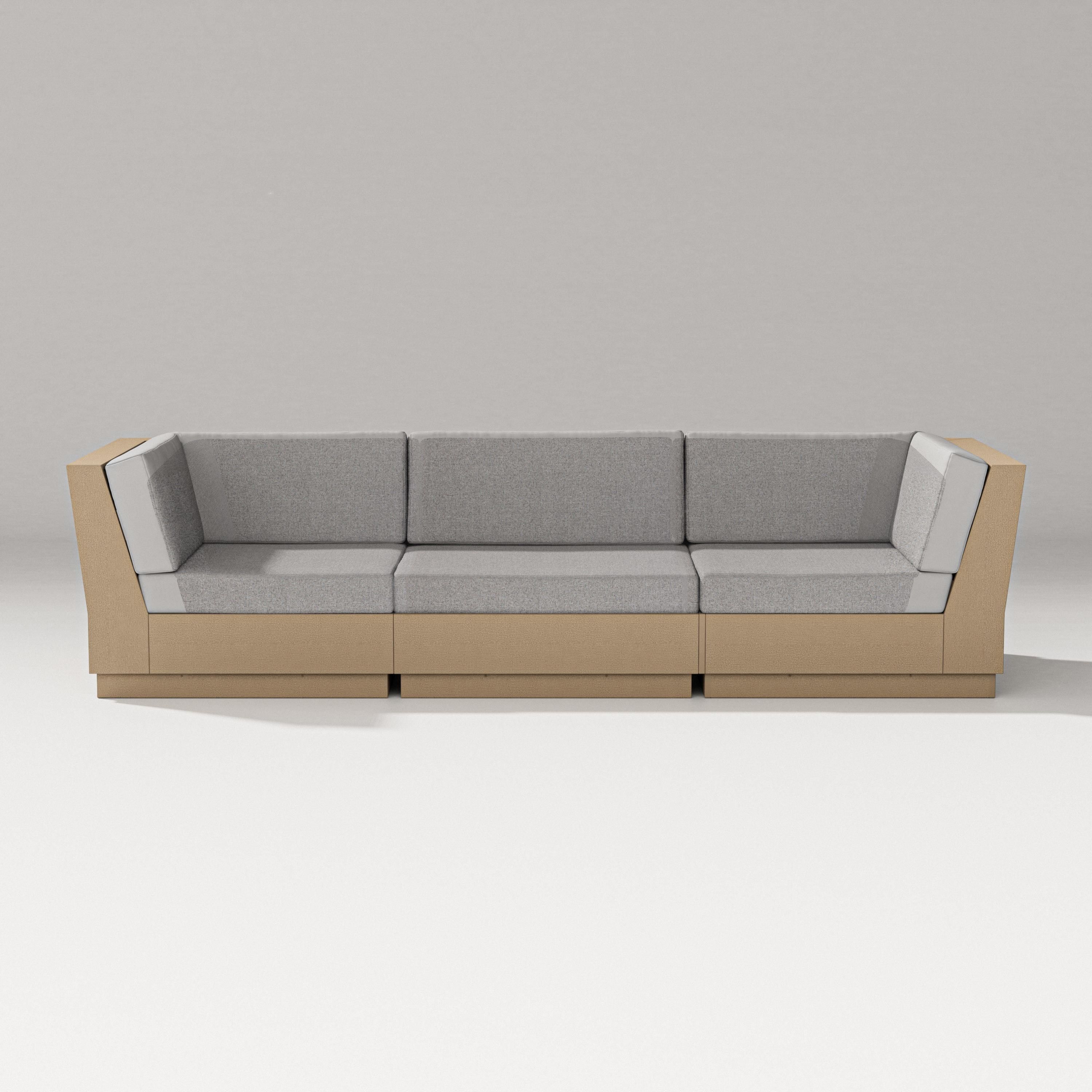 PW Designer Series Elevate Sofa Sectional in Vintage Sahara / Grey Mist