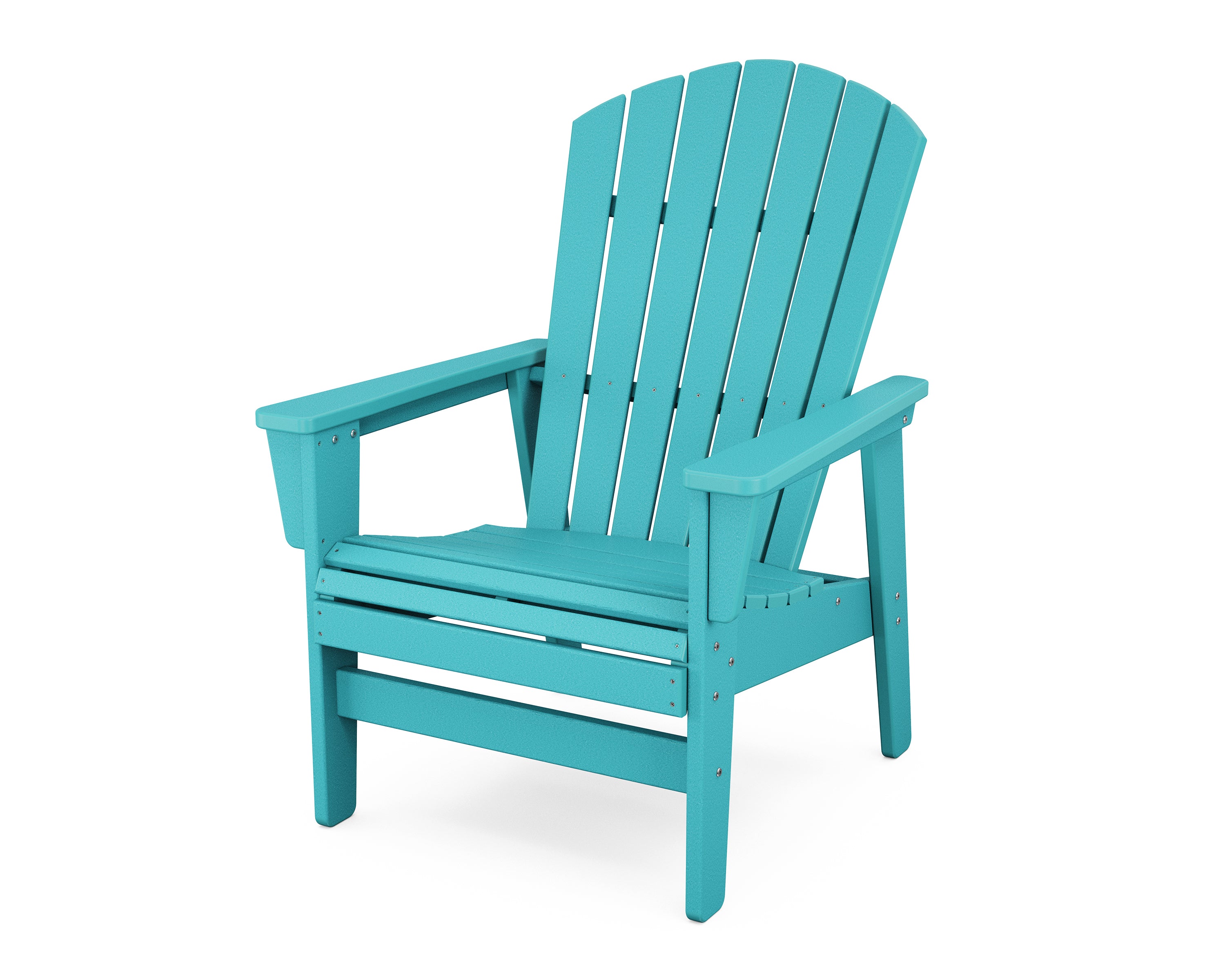 POLYWOOD Nautical Grand Upright Adirondack Chair in Aruba