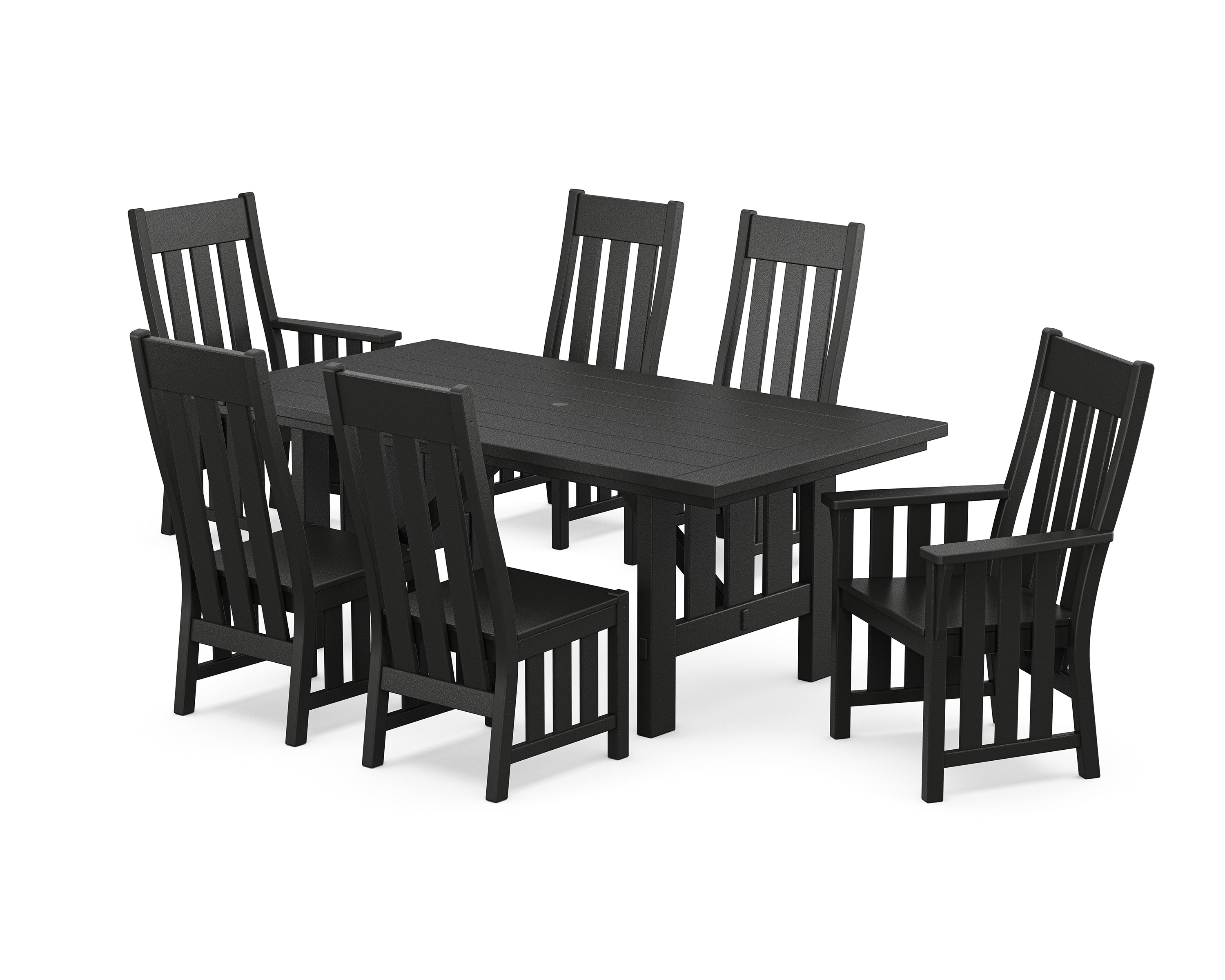 Martha Stewart by POLYWOOD Acadia 7-Piece Dining Set in Black
