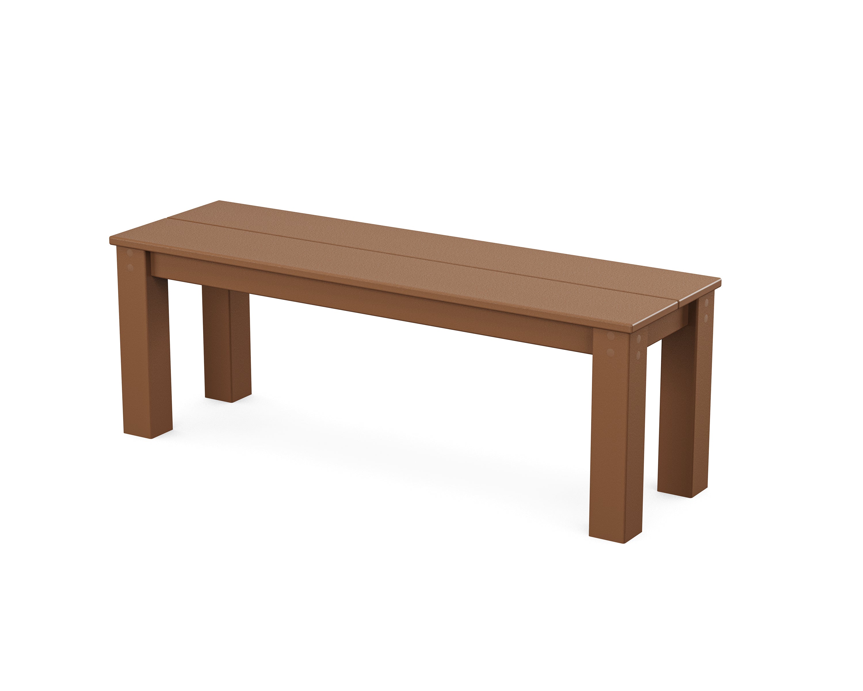 POLYWOOD Studio Parsons 48” Bench in Teak