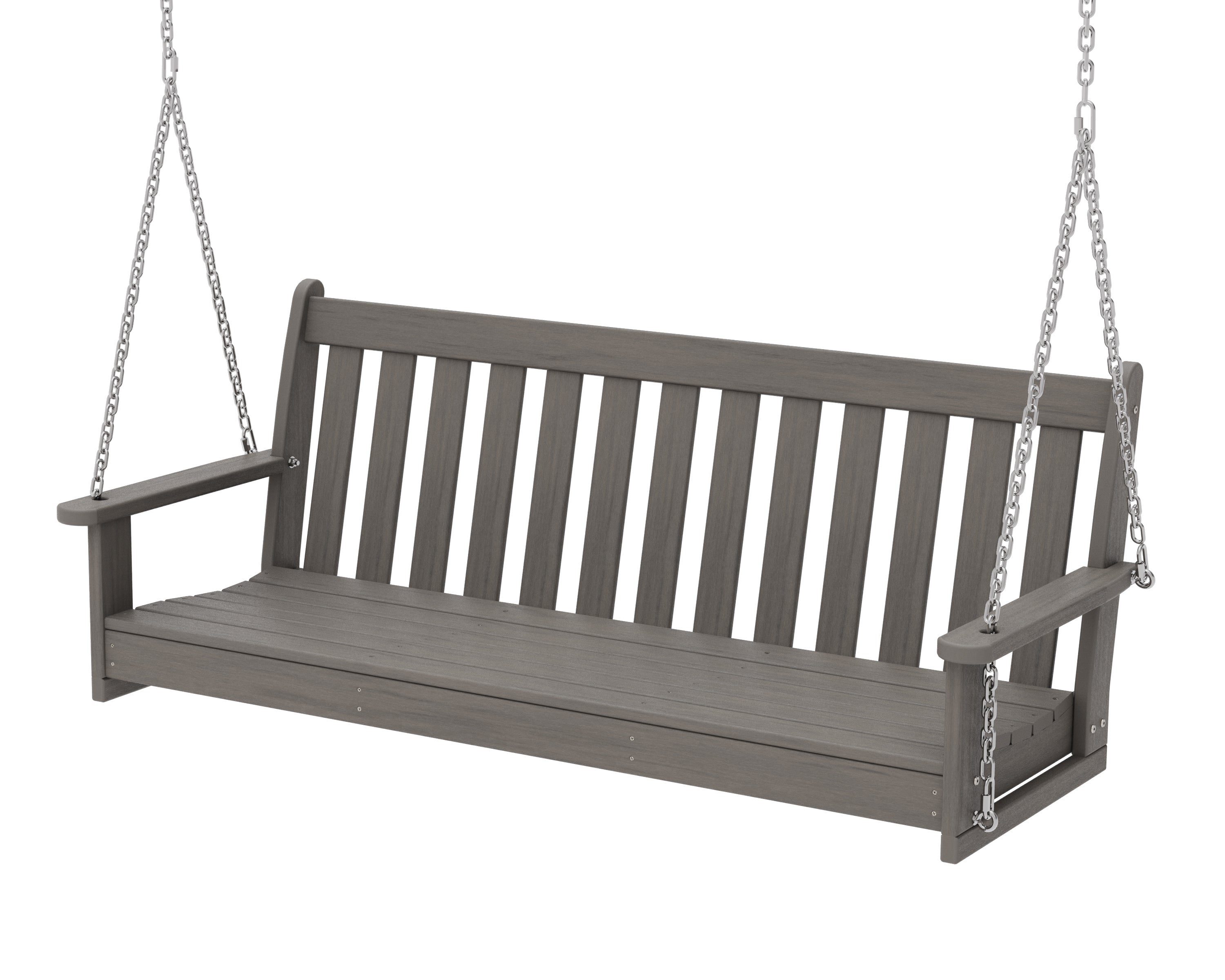 POLYWOOD Vineyard 60" Porch Swing in Driftwood