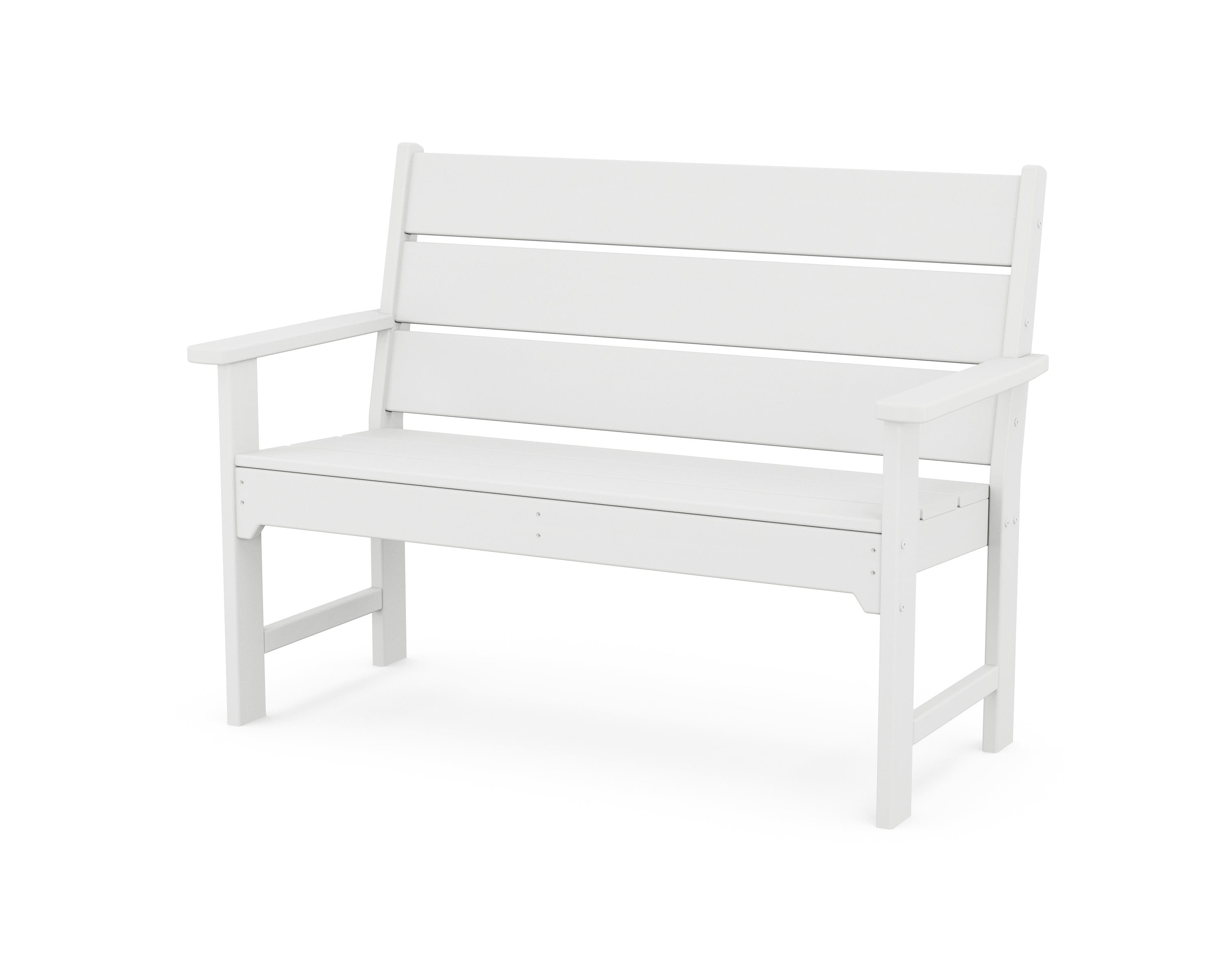 POLYWOOD Lakeside 48" Bench in White