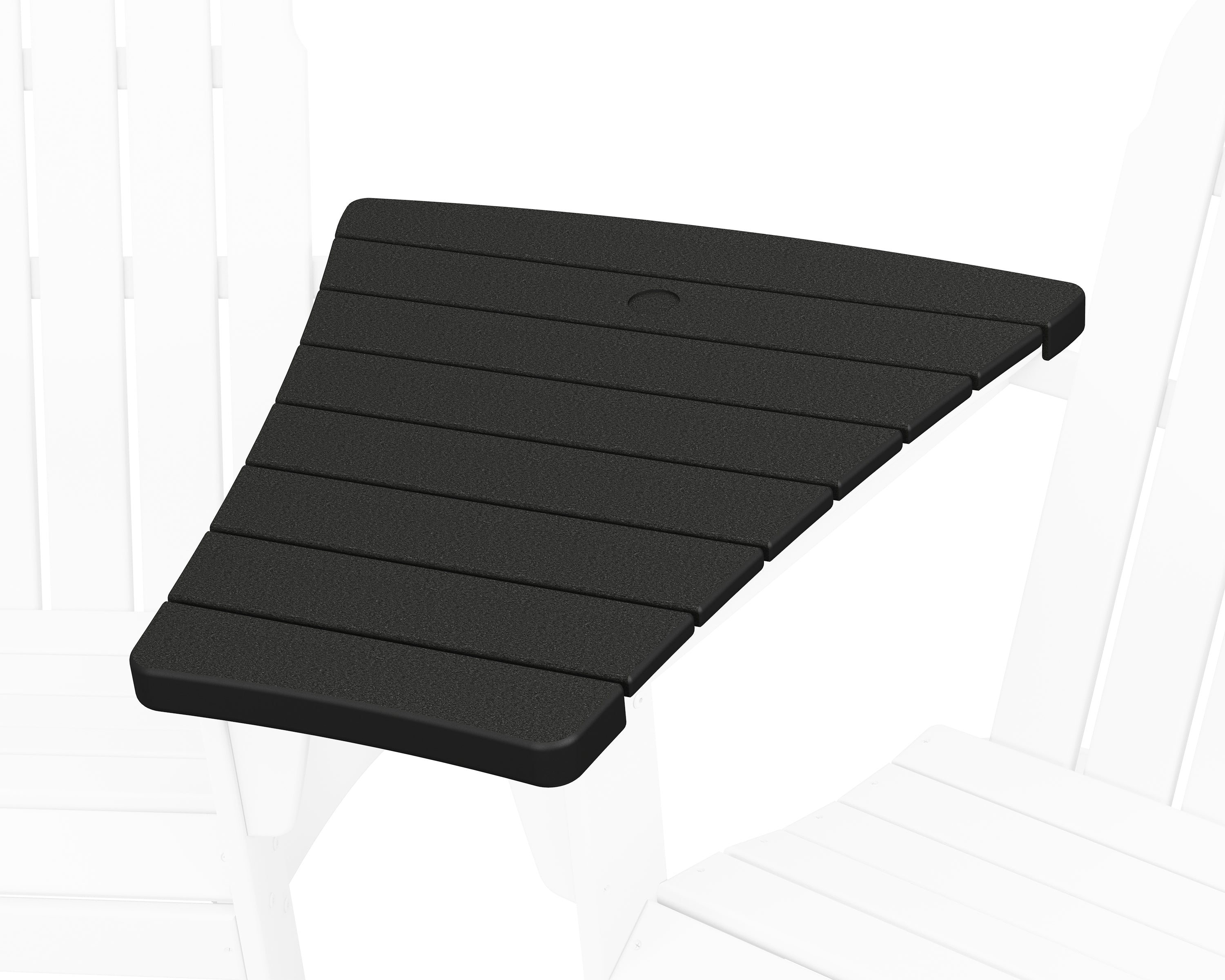 POLYWOOD 400 Series Angled Adirondack Connecting Table in Black