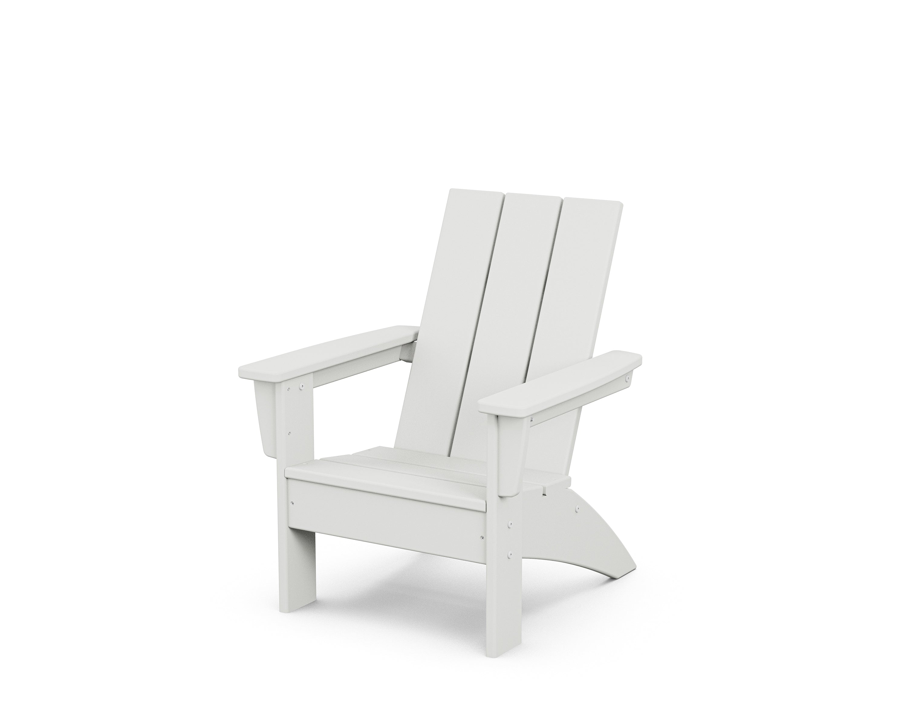 POLYWOOD Kids Modern Adirondack Chair in White