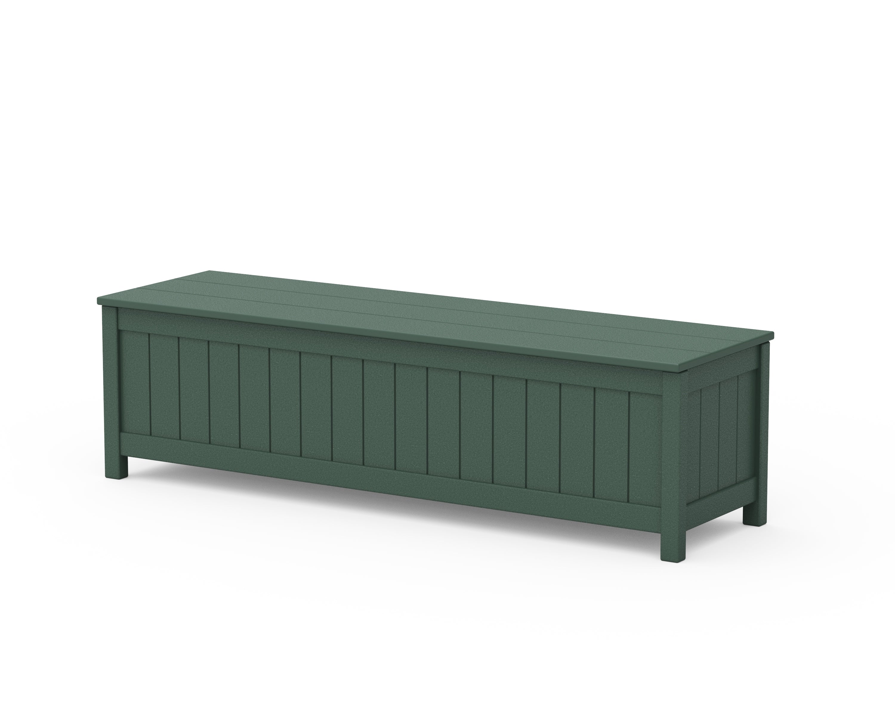 POLYWOOD Vineyard 60” Storage Bench in Green