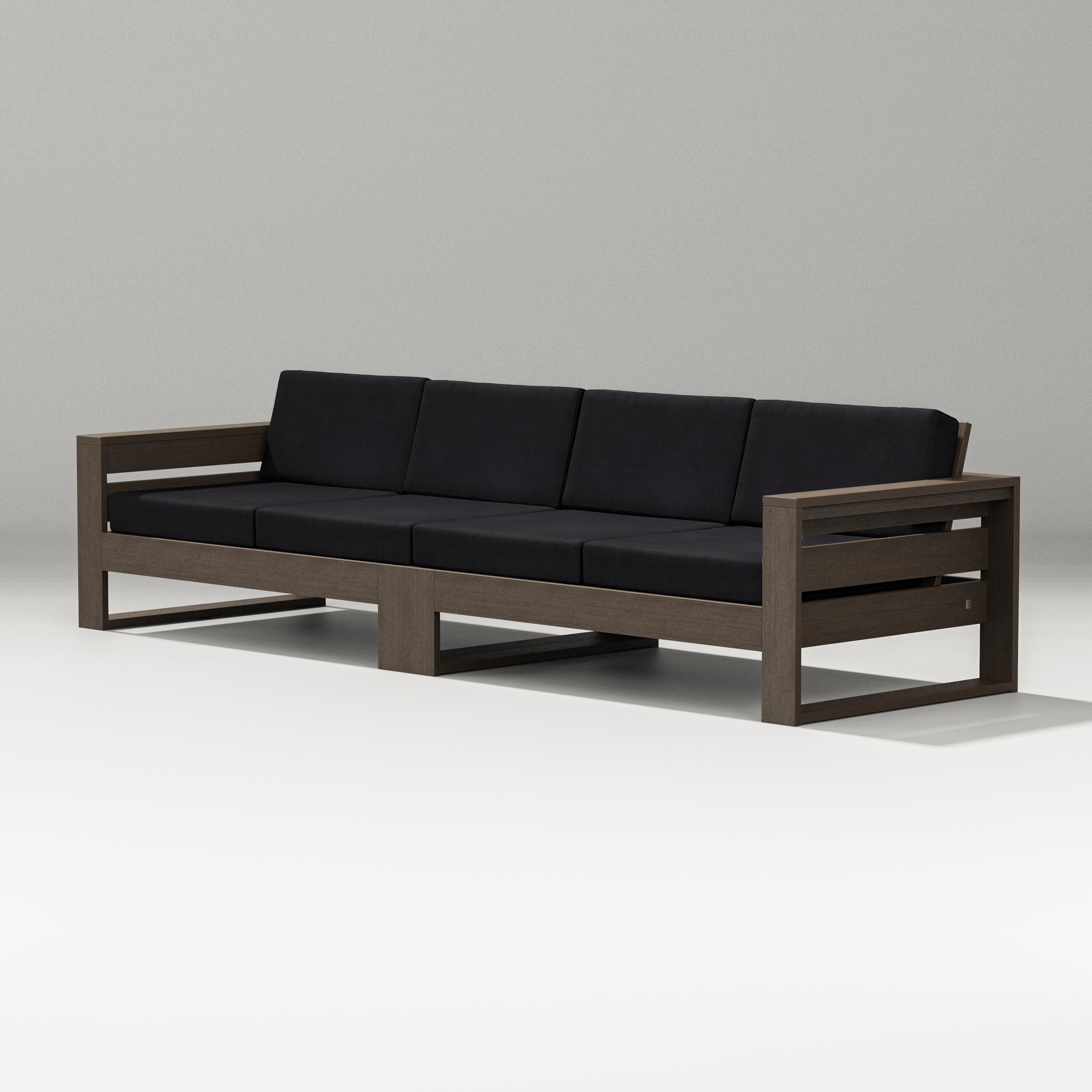 PW Designer Series Latitude Straight Sectional in Kona / Midnight Linen