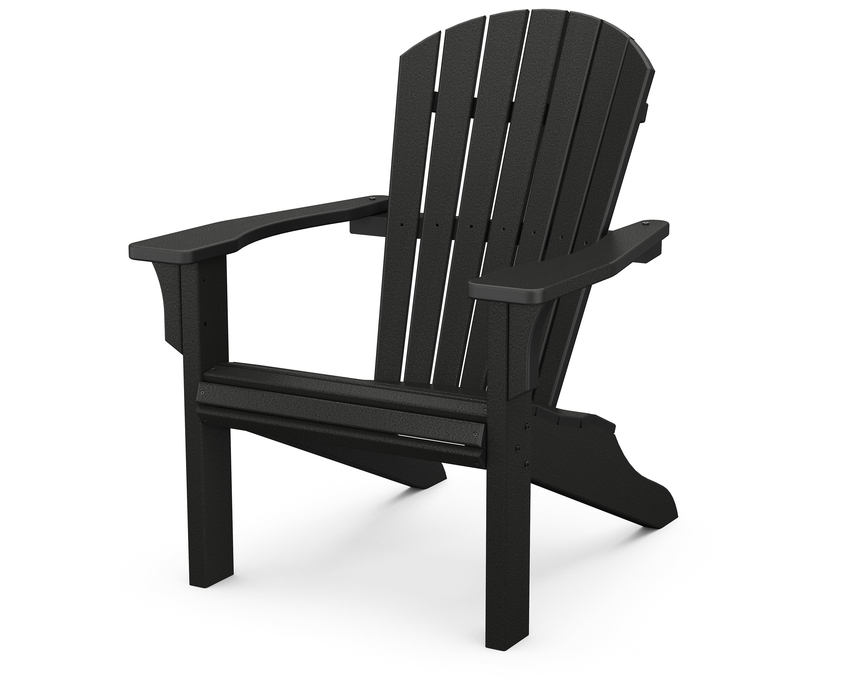 POLYWOOD Seashell Adirondack in Black